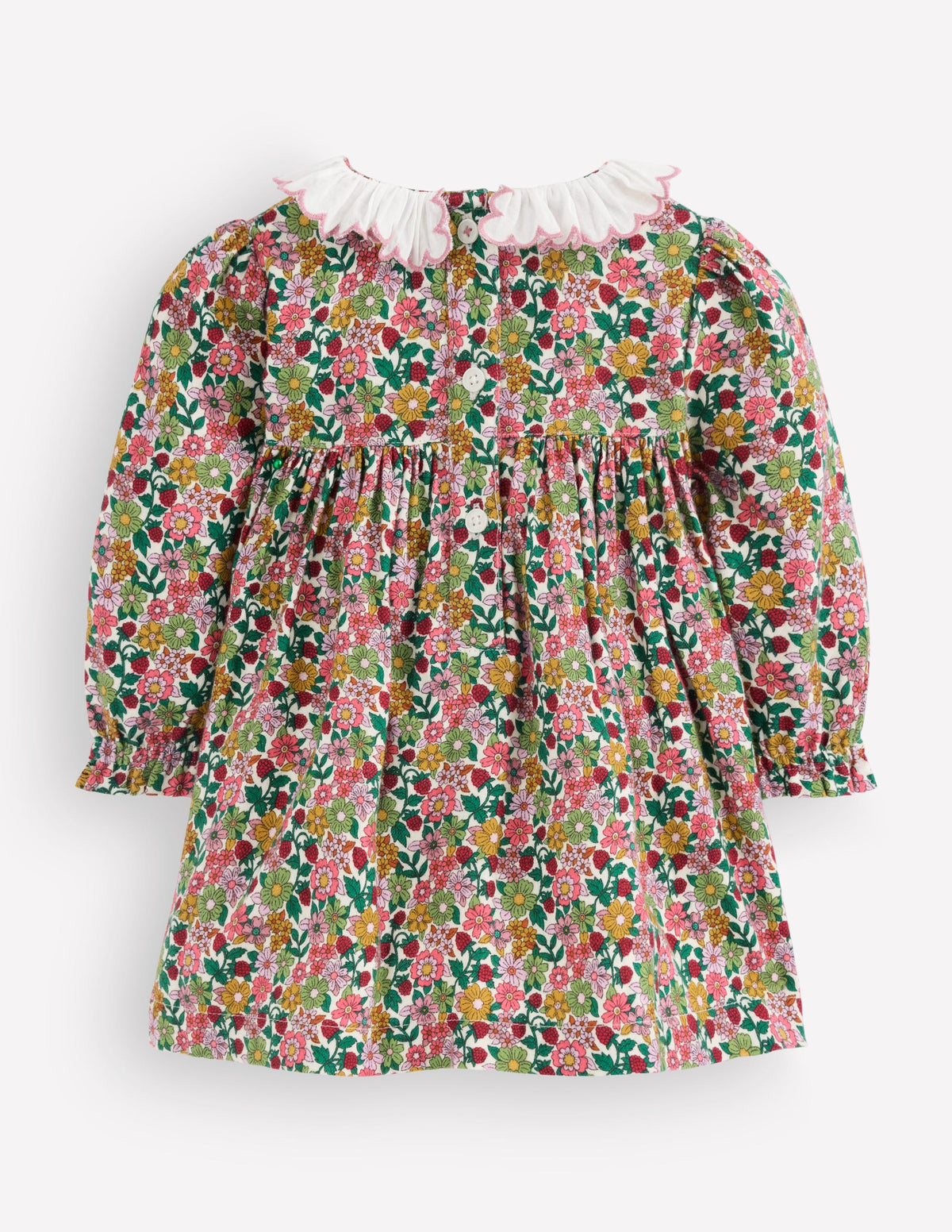 Gesmoktes Partykleid-Bunt Blumenmuster - Image 3