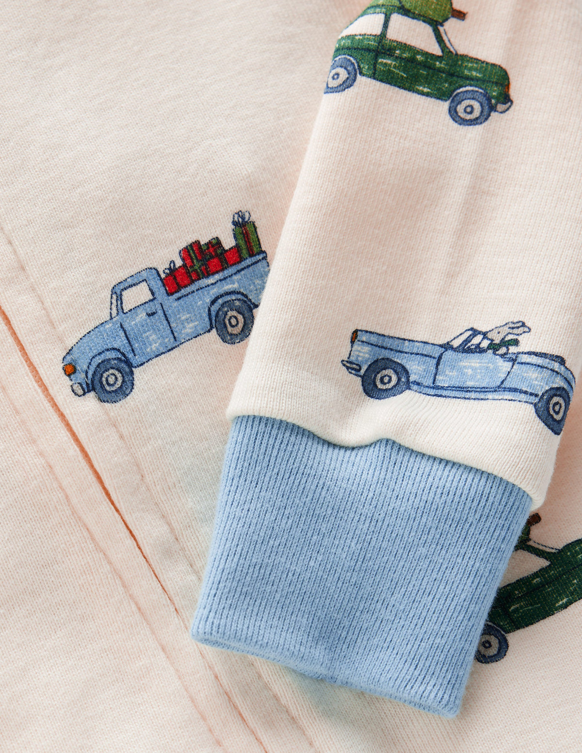 All-in-One Jersey Romper-Festive Cars-2