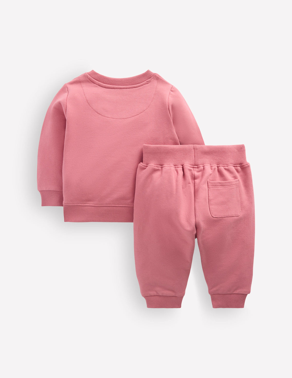 Sweatshirt-Set mit Applikation-Vintage-Rosa Schleifen-Applikation-3