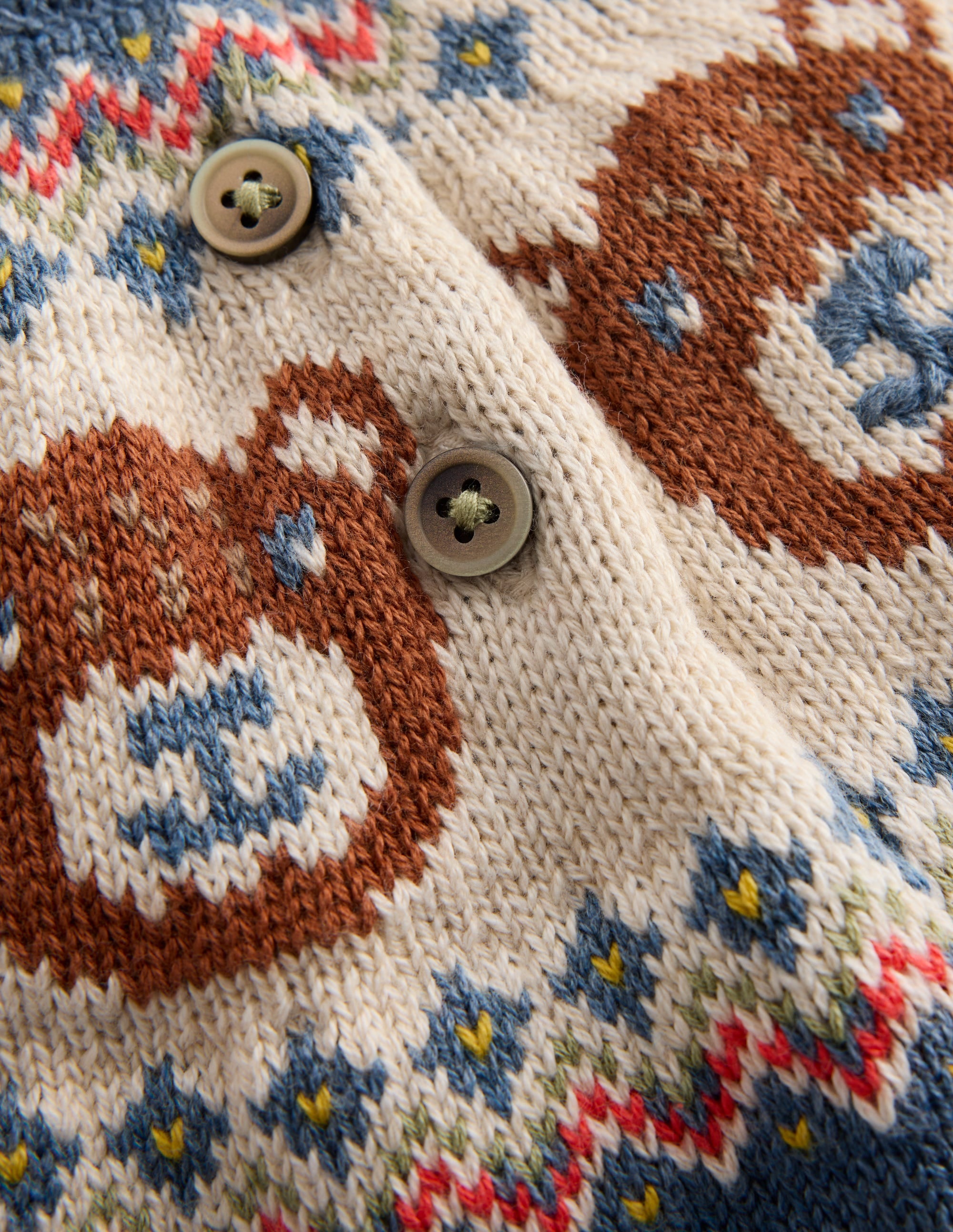 Spielset aus Fair-Isle-Strick-Denim-Blau Bären Fair-Isle - Image 3