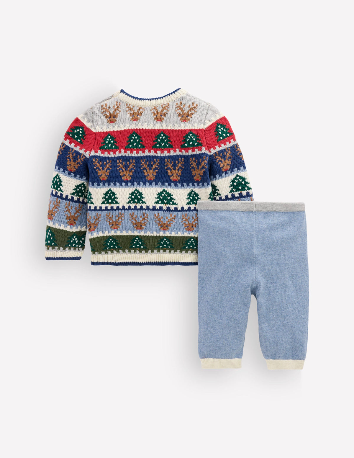 Spielset aus Fair-Isle-Strick-Bunt Festlich-3