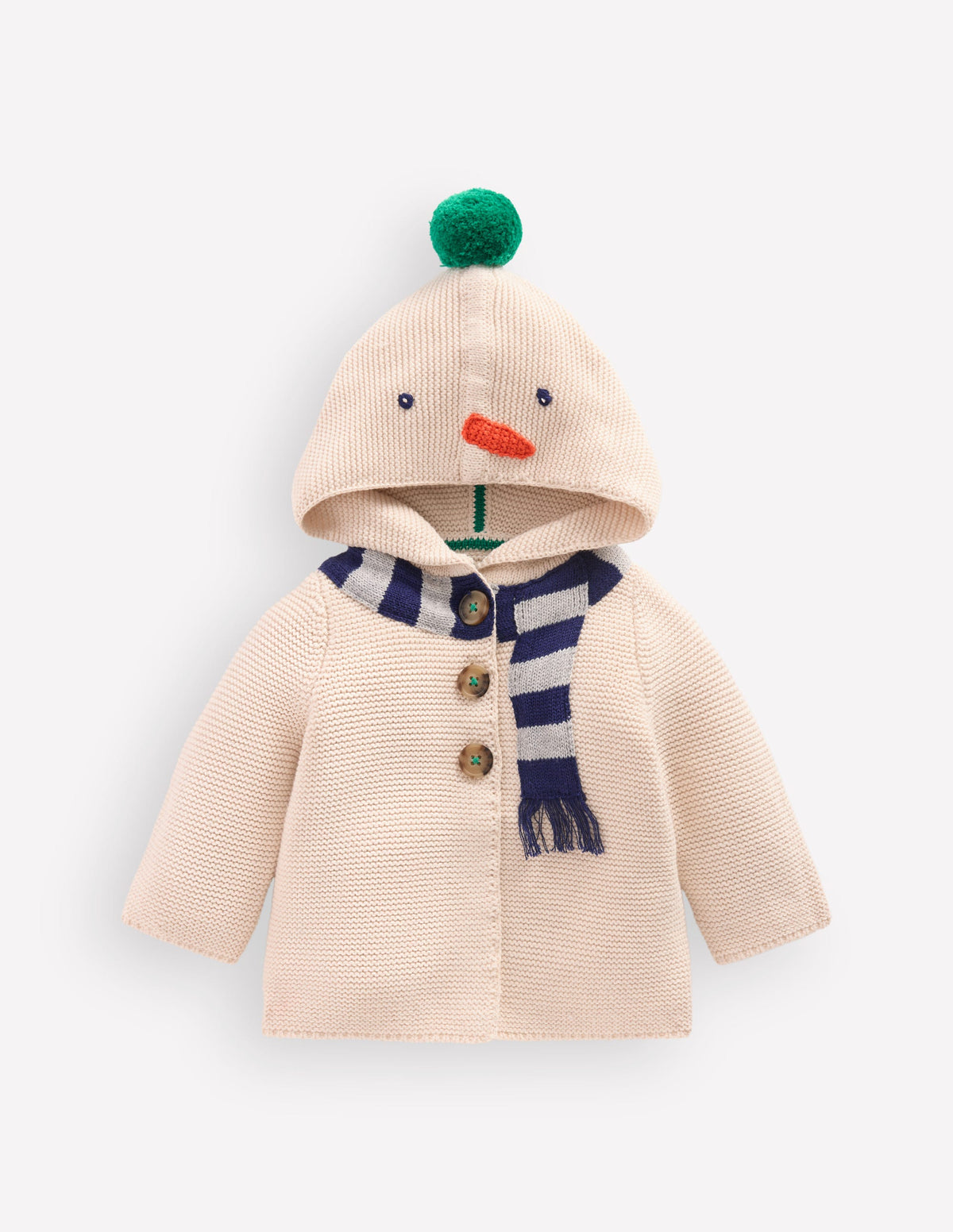 Novelty Cotton Knitted Jacket-Snowman-1