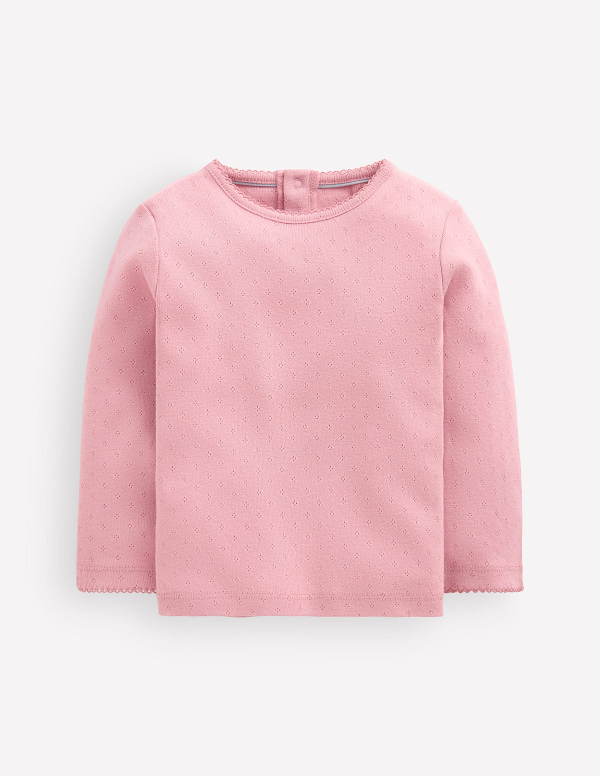 Top en coton et pointelle-ROSE-1