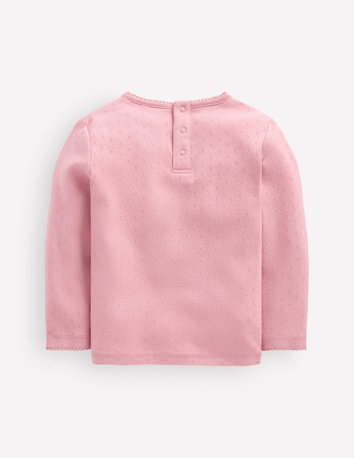 Top en coton et pointelle-ROSE - Image 2