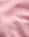 Pointelle-Oberteil aus Baumwolle-ROSA