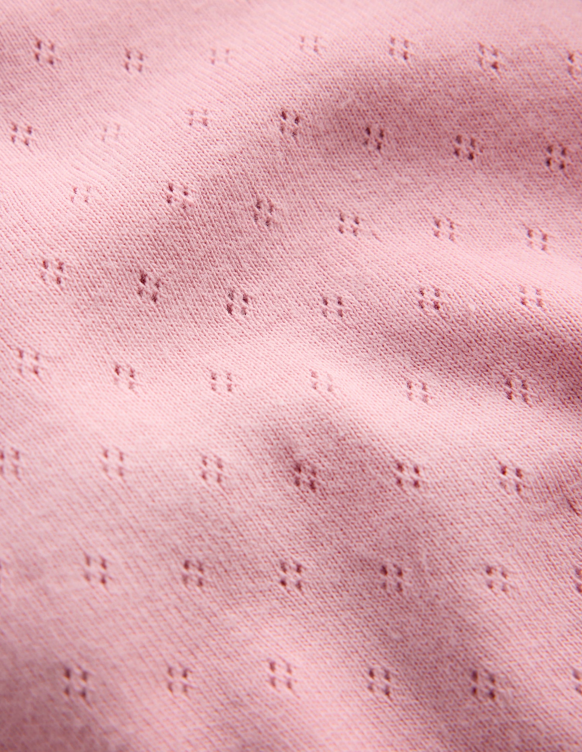 Pointelle-Oberteil aus Baumwolle-ROSA-1