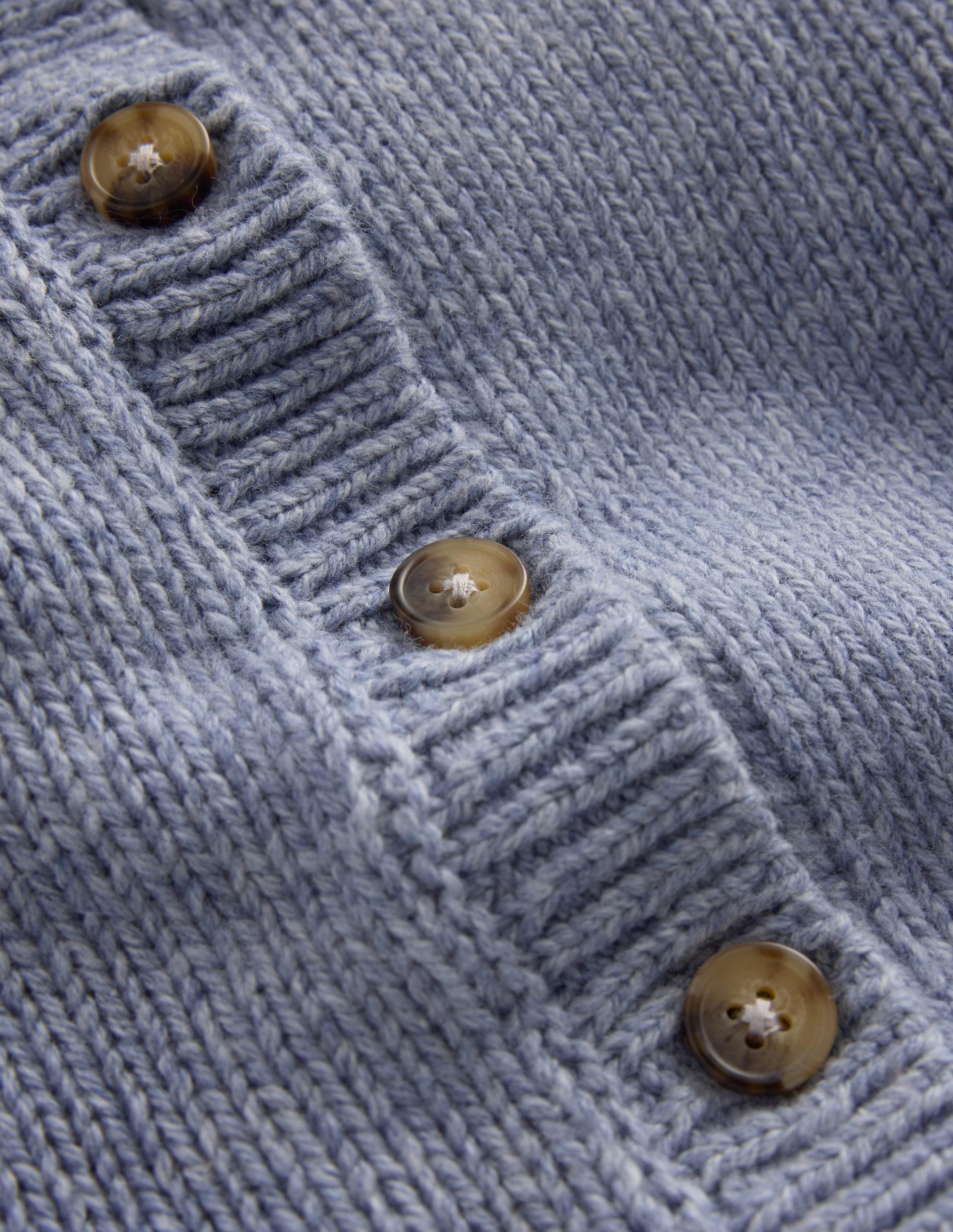 Grobstrickjacke-Gletscherblau Meliert - Image 4