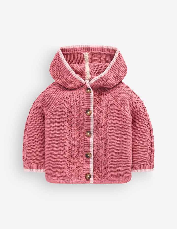 Hübsche Baumwoll-Strickjacke-Graurosa
