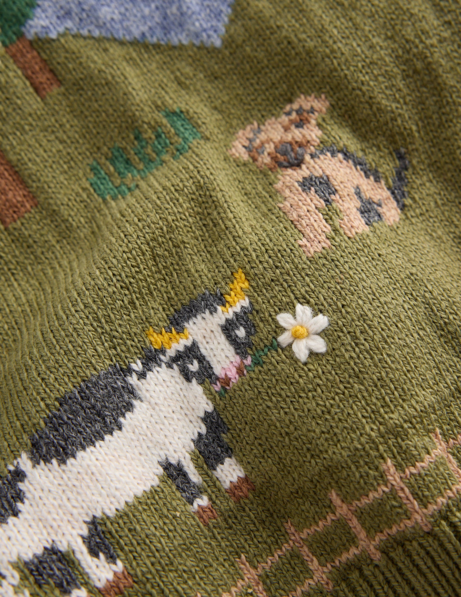 Pull en coton à logo-Scène à la ferme multi-4