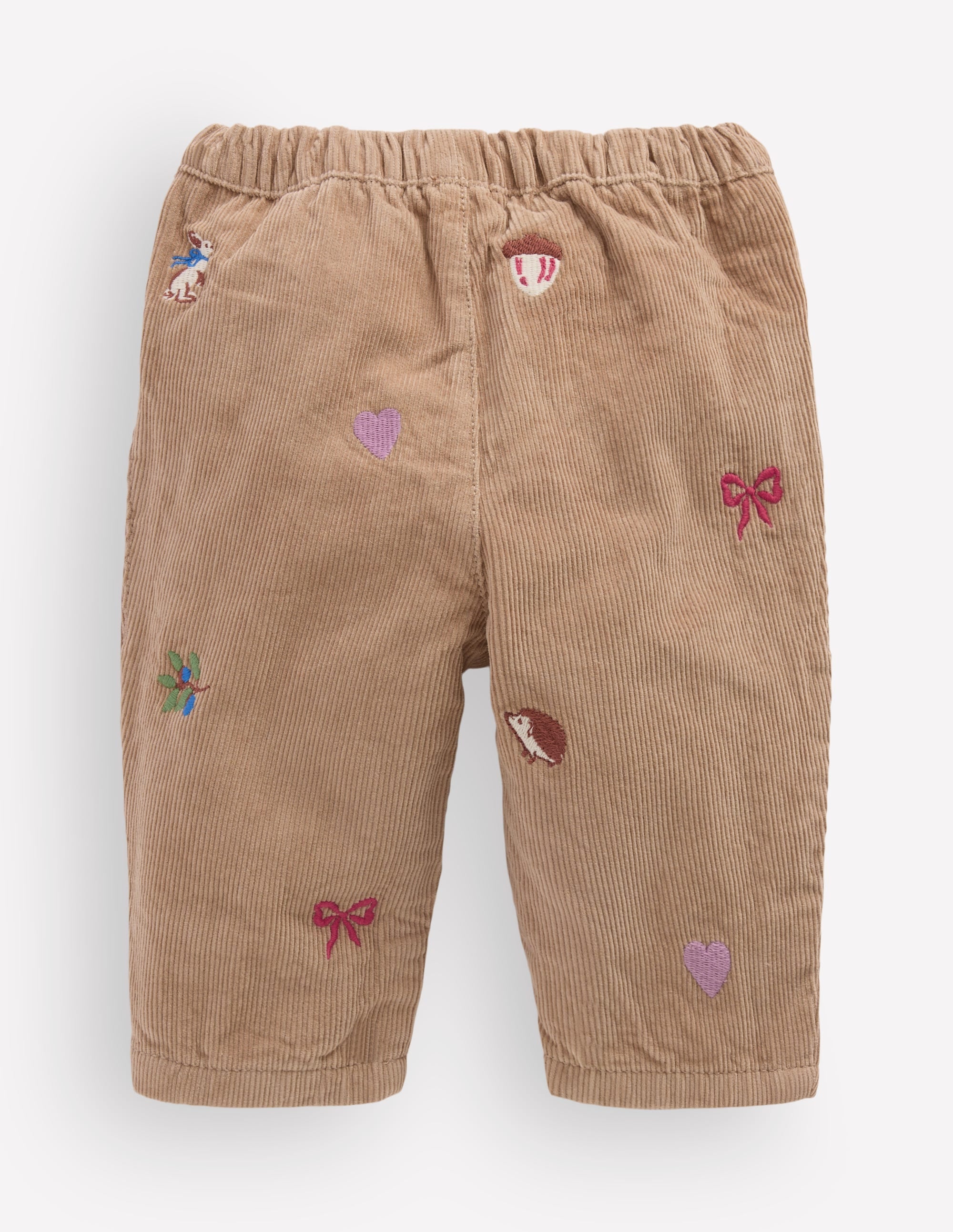 Baumwoll-Cordhose-Bestickt Taupe - Image 2