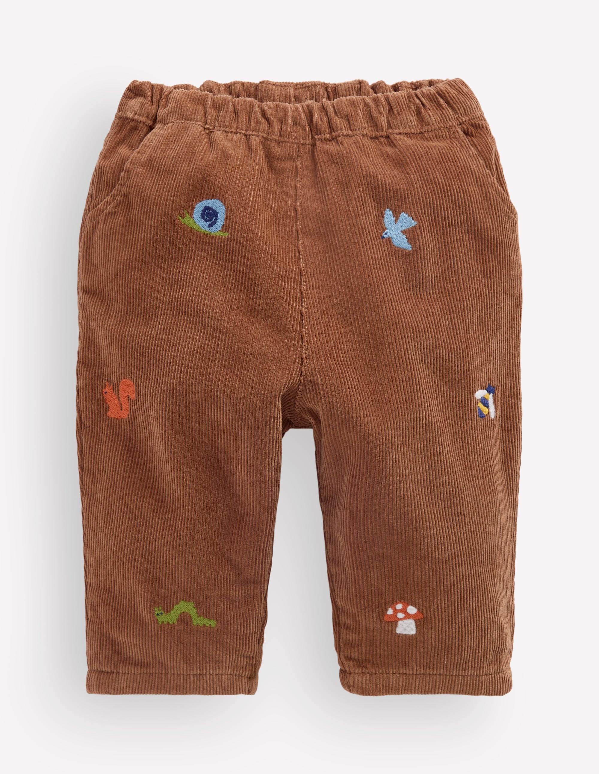 Baumwoll-Cordhose-Bestickt Taupe - Image 2