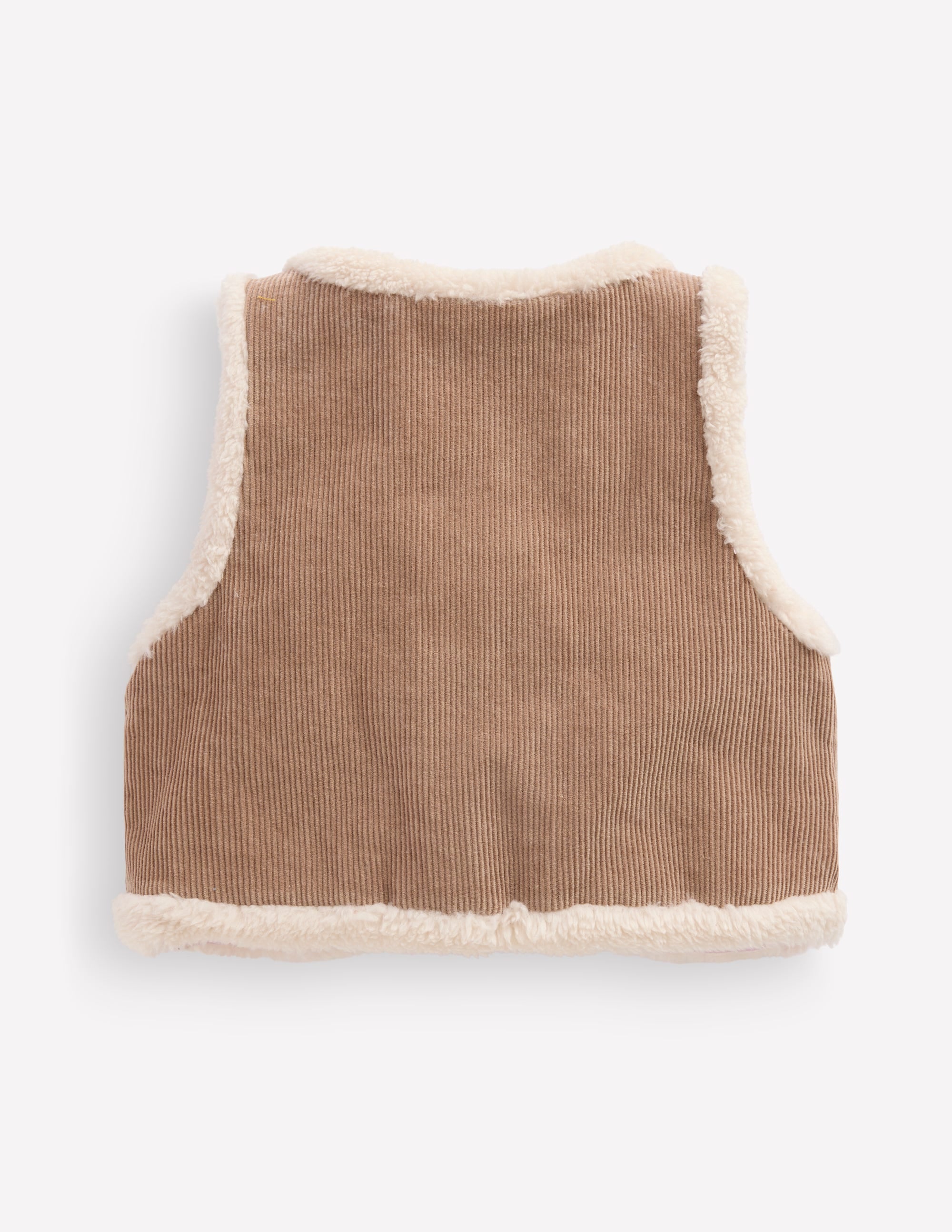 Veste sans manches brodée en borg-Broderie neutre - Image 7