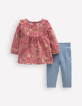 Tunika-Set aus Jersey-Vintage-Rosa Waldfreunde