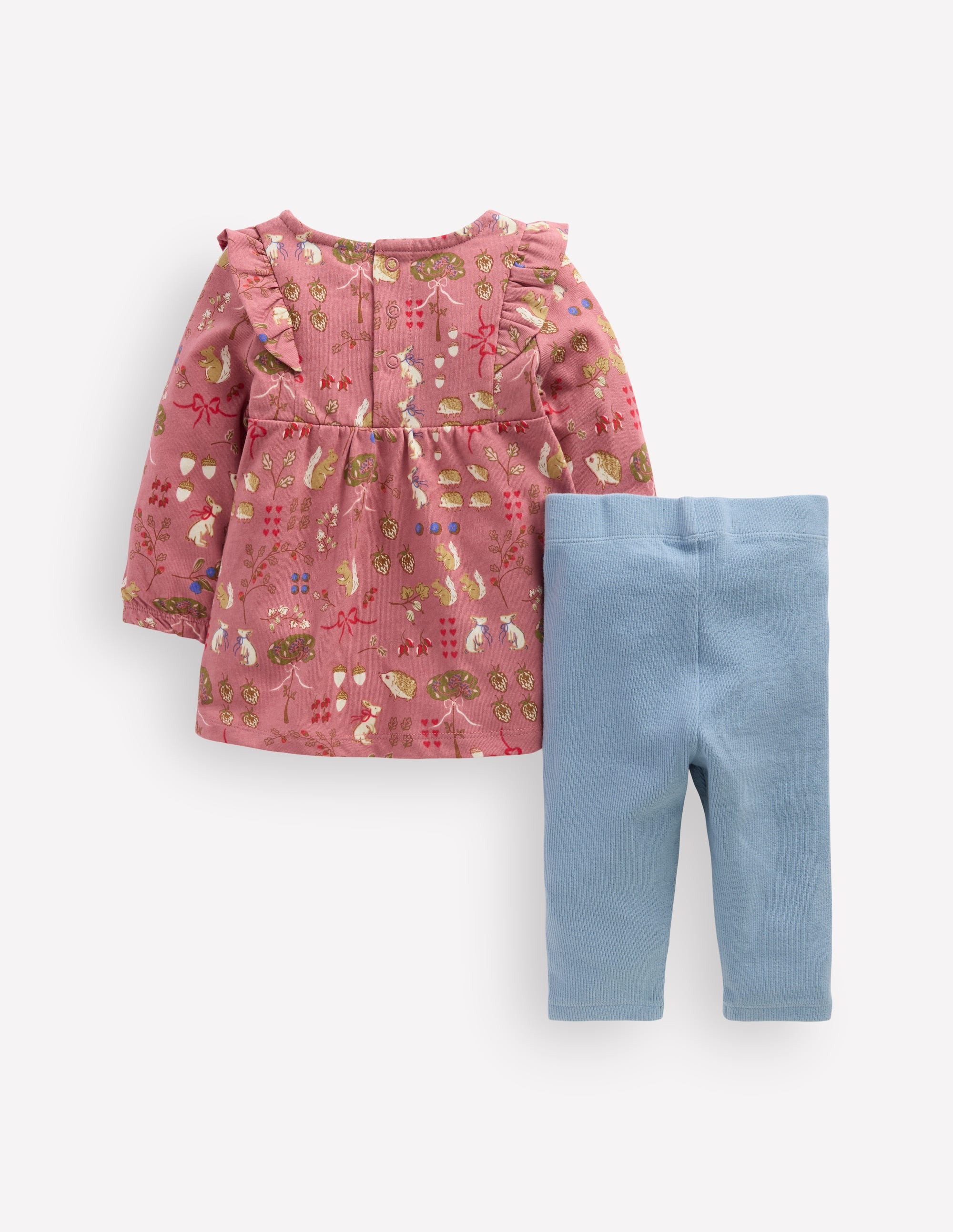 Tunika-Set aus Jersey-Vintage-Rosa Waldfreunde - Image 2