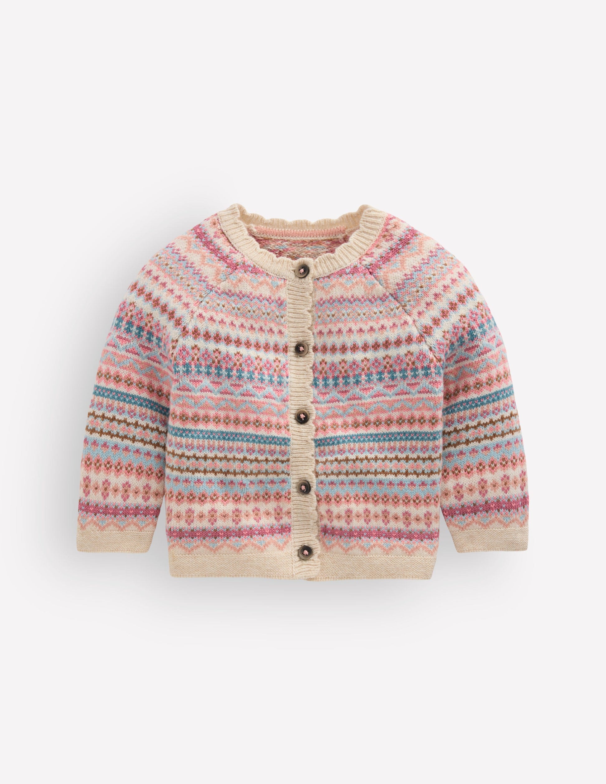 Fair-Isle-Strickjacke-Bunt Sanftes Fair-Isle-2