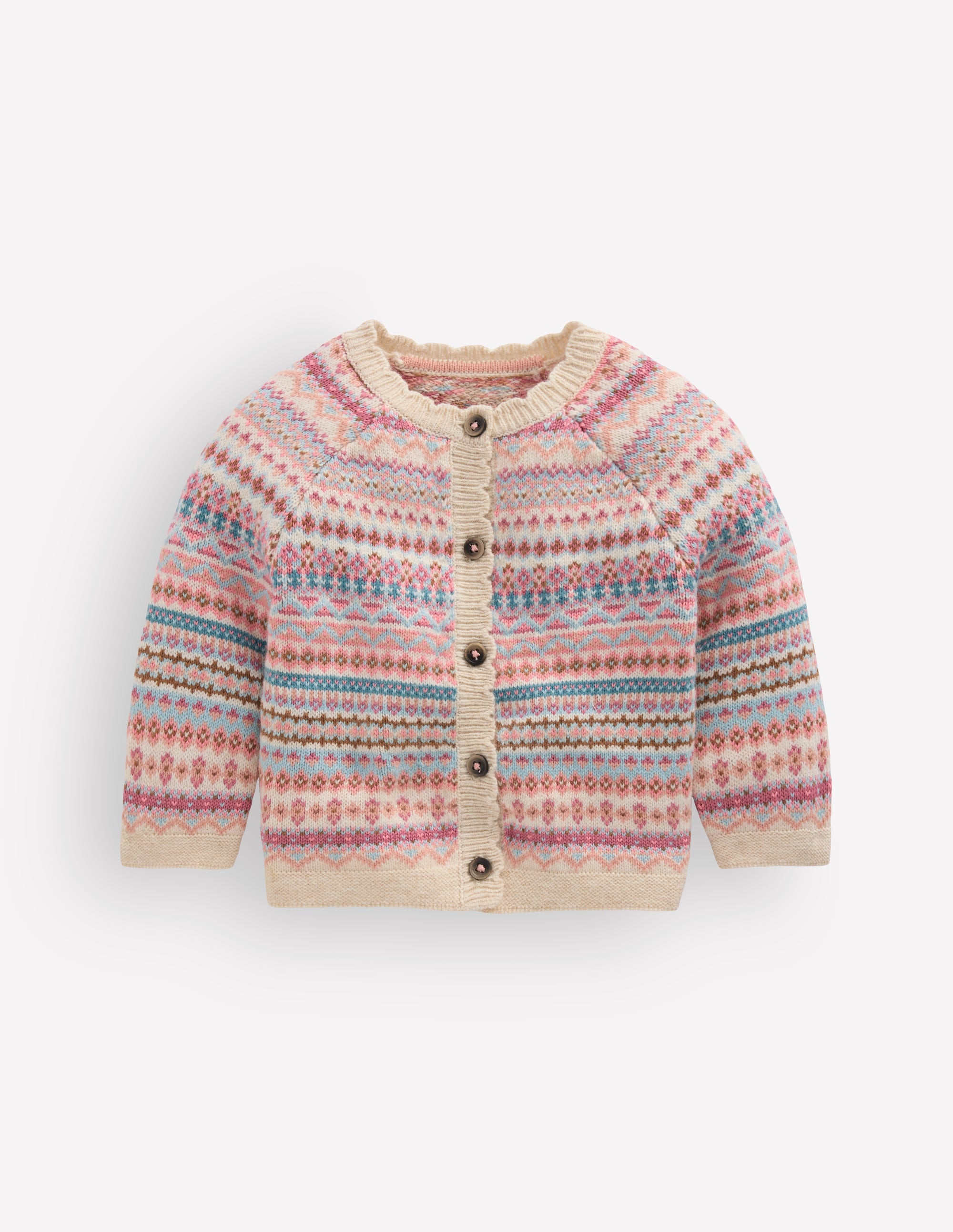 Fair-Isle-Strickjacke-Bunt Sanftes Fair-Isle - Image 2