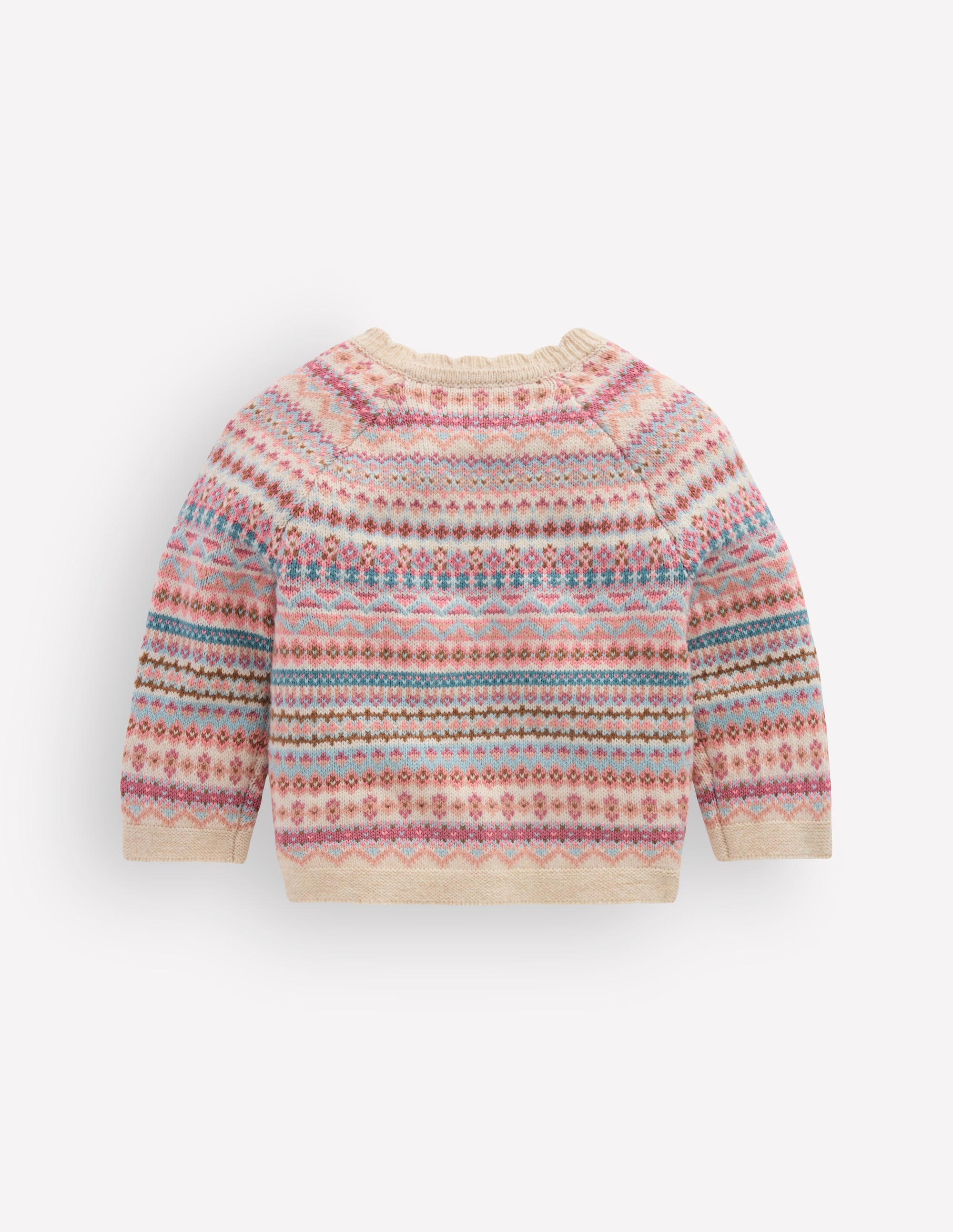Fair-Isle-Strickjacke-Bunt Sanftes Fair-Isle - Image 3