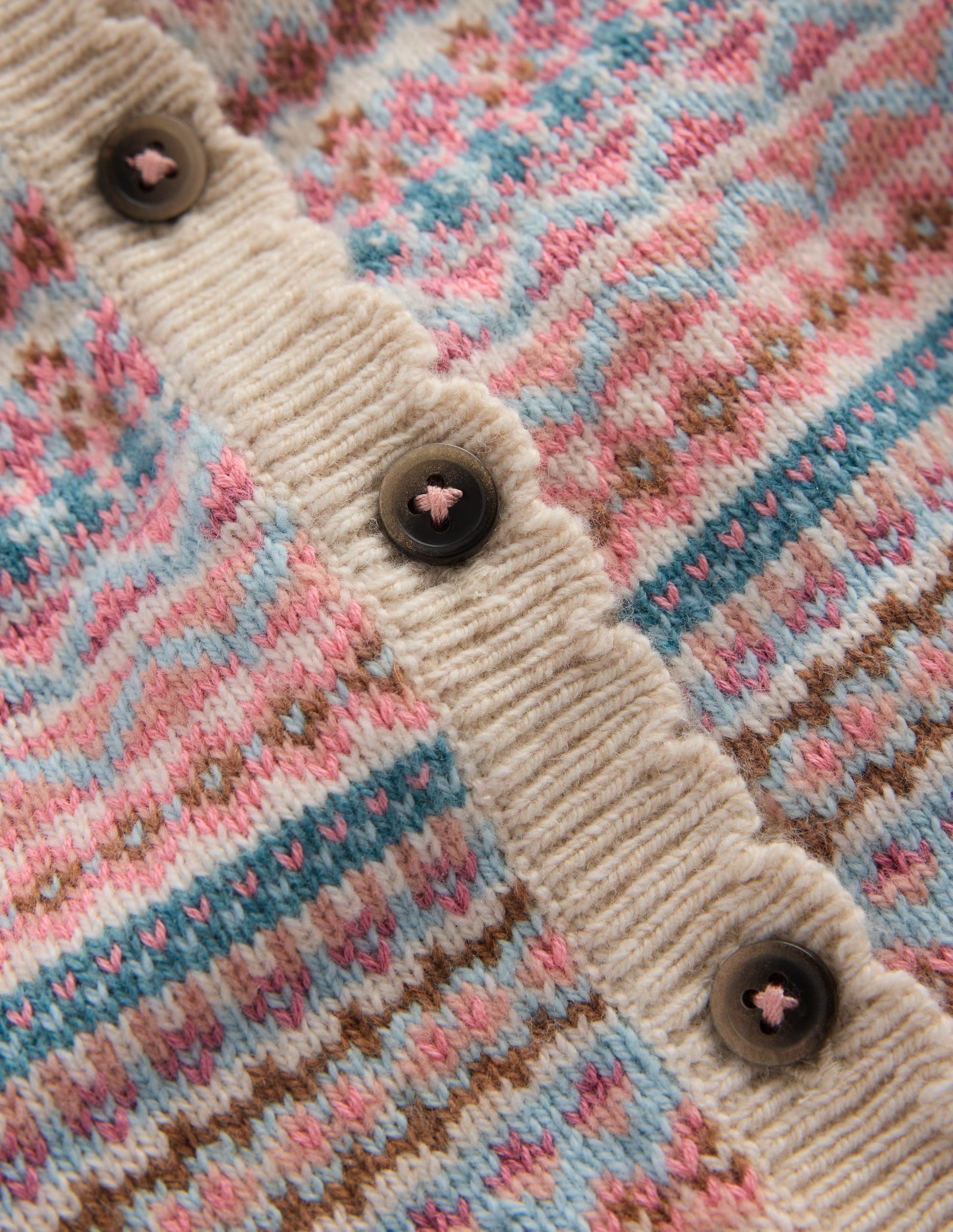 Fair-Isle-Strickjacke-Bunt Sanftes Fair-Isle-4