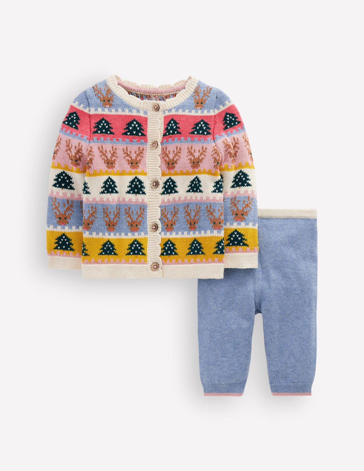 Fair Isle Knitted Play Set-Multi Festive-1