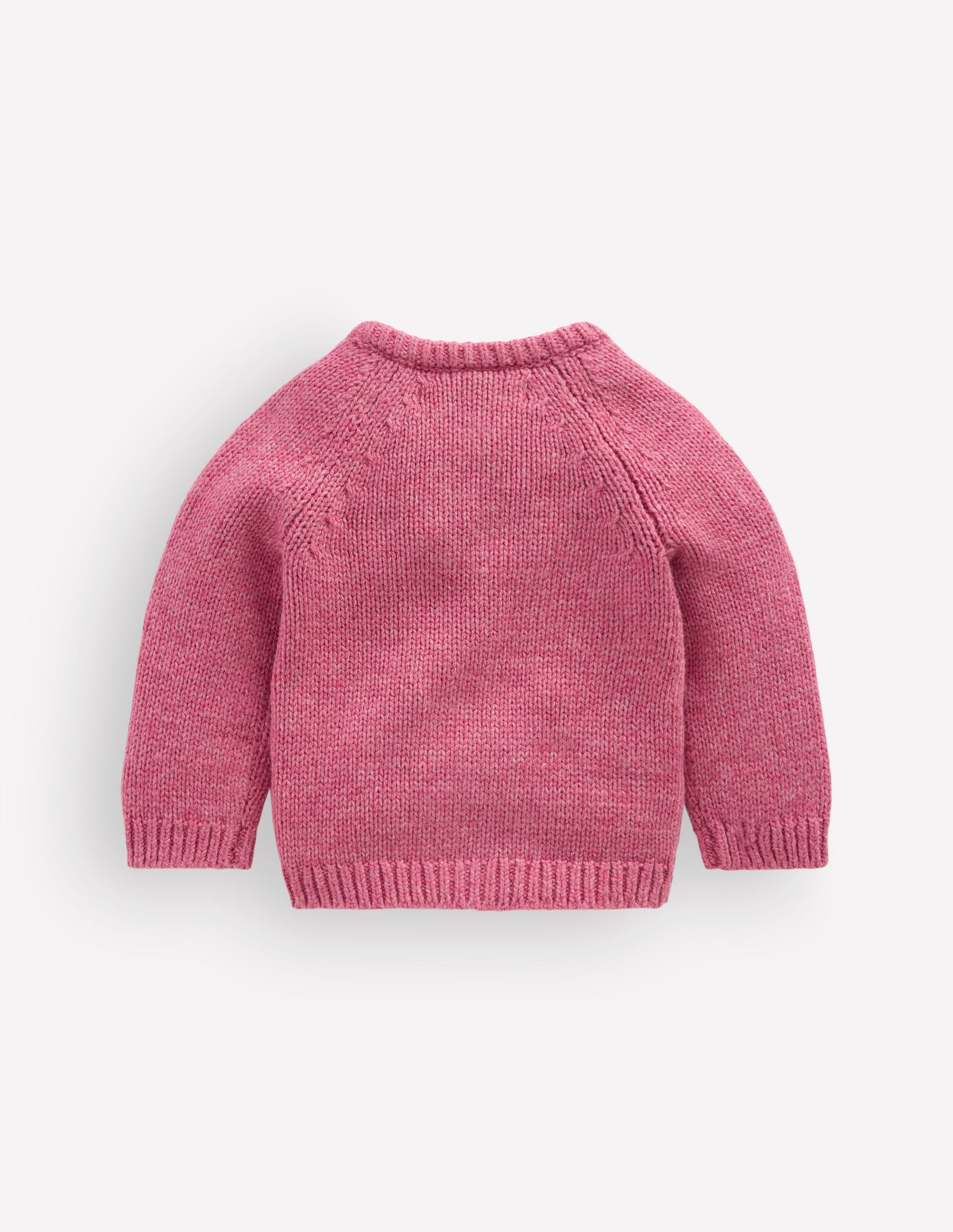 Grobstrickjacke-Rosa Heidekraut Meliert-3