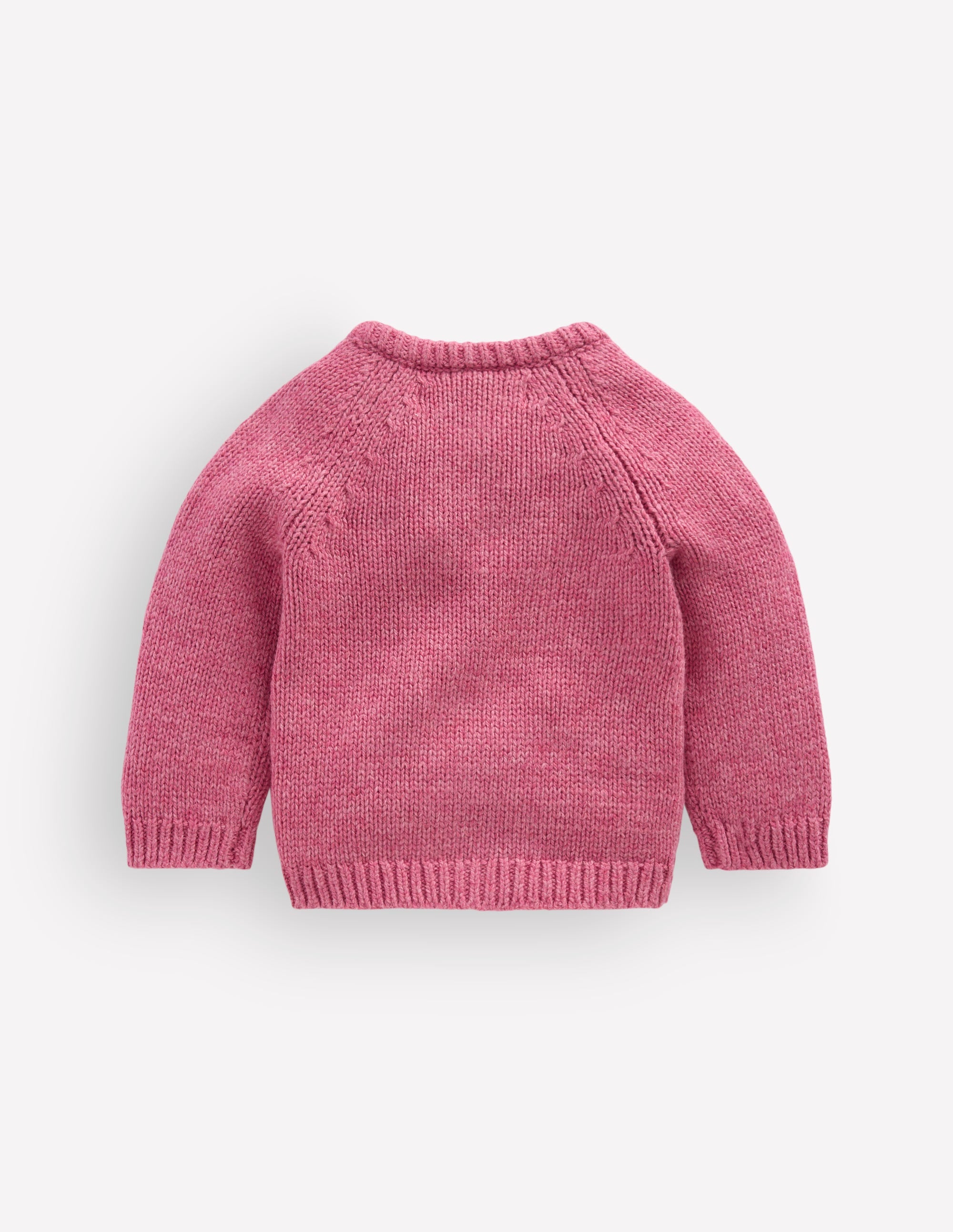 Grobstrickjacke-Rosa Heidekraut Meliert - Image 3