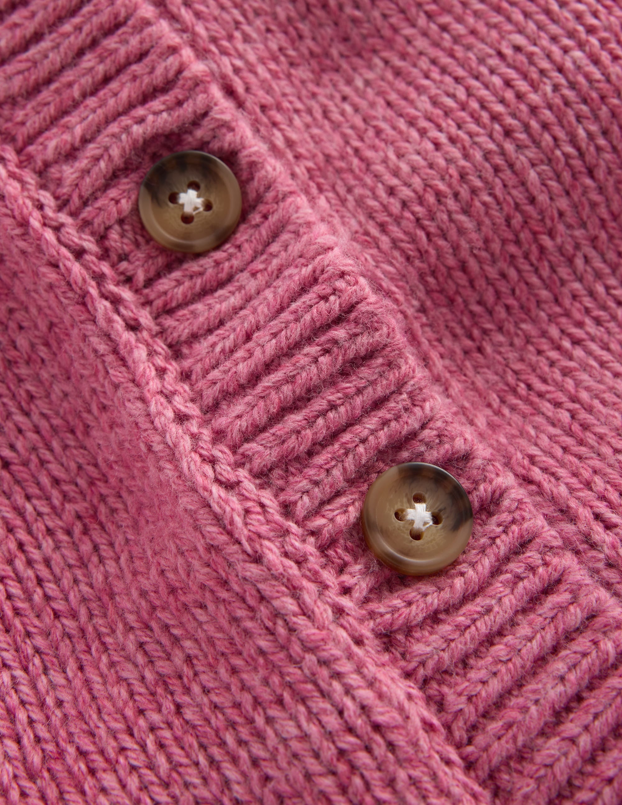 Grobstrickjacke-Rosa Heidekraut Meliert - Image 4