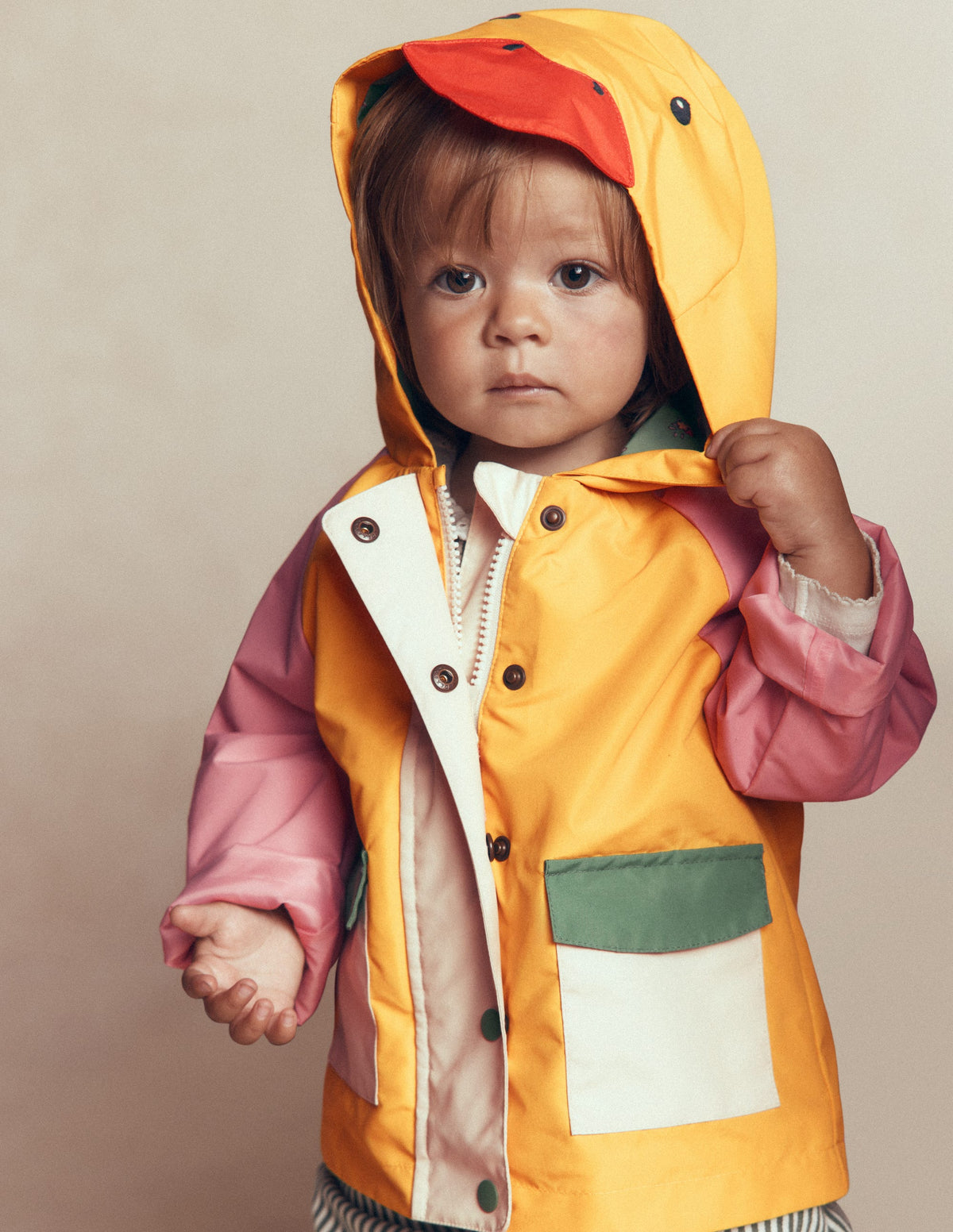 3-in-1 Shower Resistant Coat-Colourblock Duck - Image 2