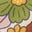 Doudoune doublée cosy-Motif fleurs espacées rose