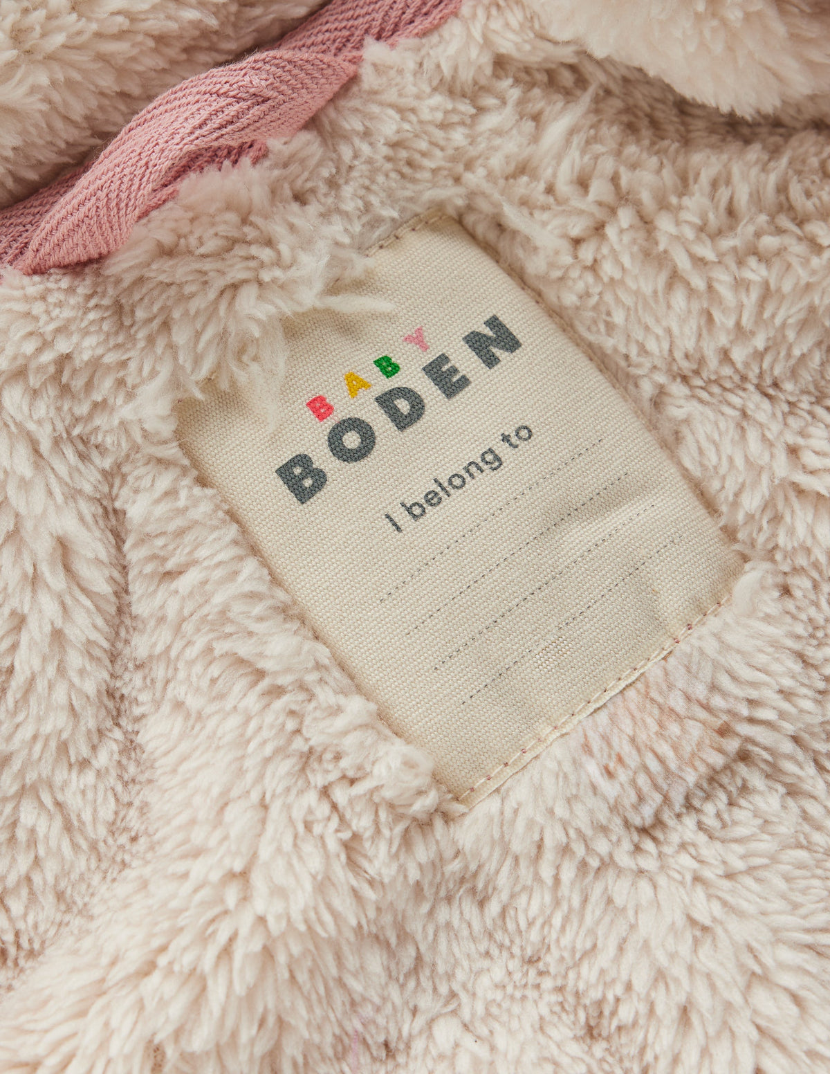 Doudoune doublée cosy-Motif fleurs espacées rose-5