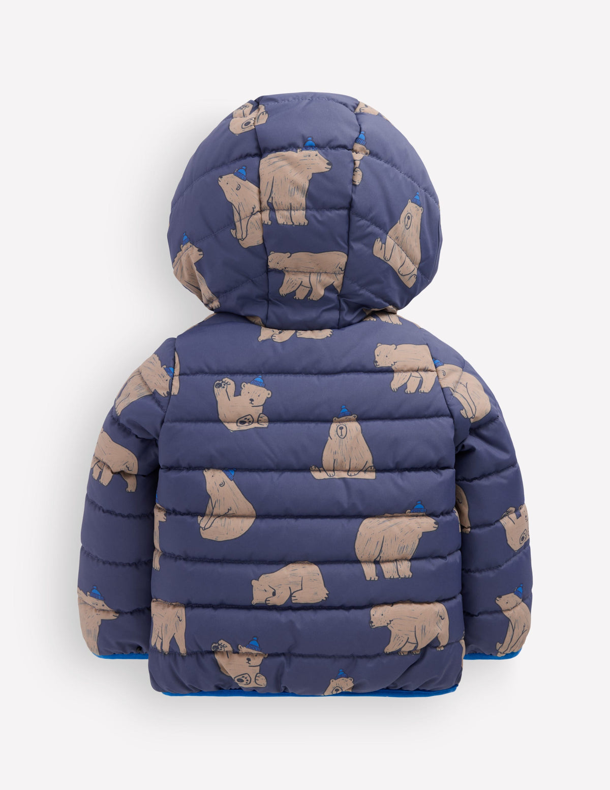 Doudoune doublée cosy-Oursons bleu marine - Image 5