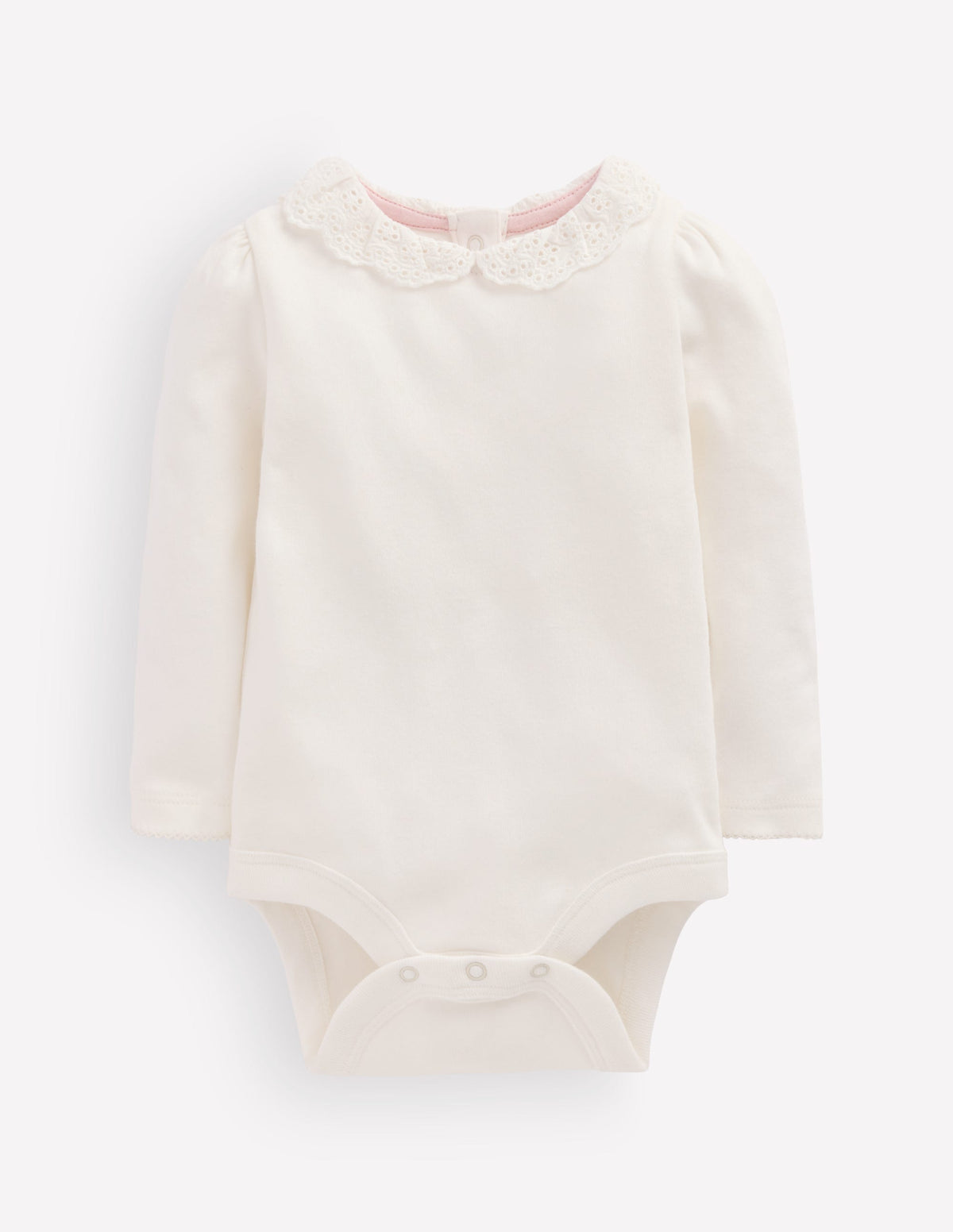 Body à col en broderie anglaise-Ivoire-1