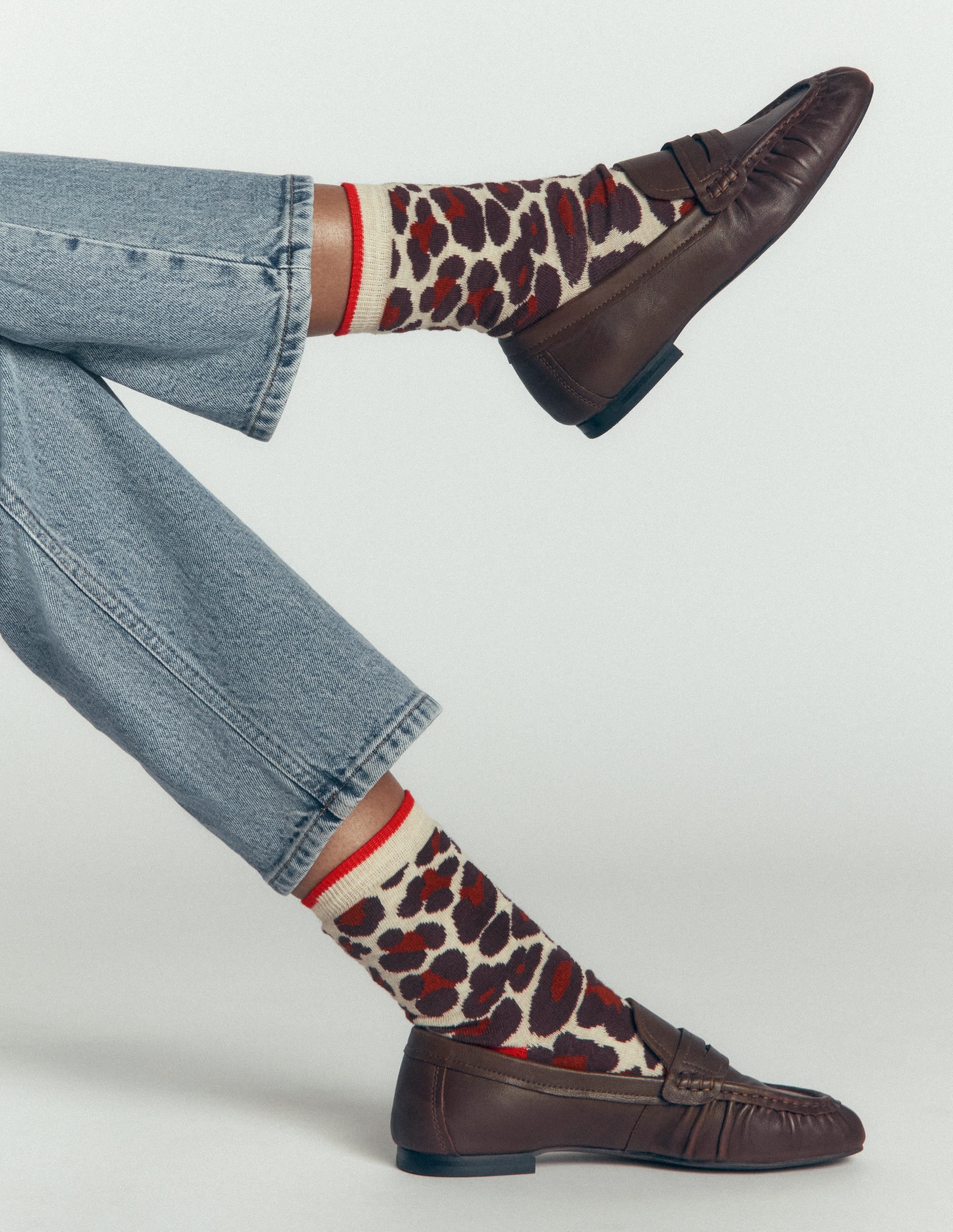 Originelle Socken im 3er-Pack-Leopardenmuster Bunt - Image 2