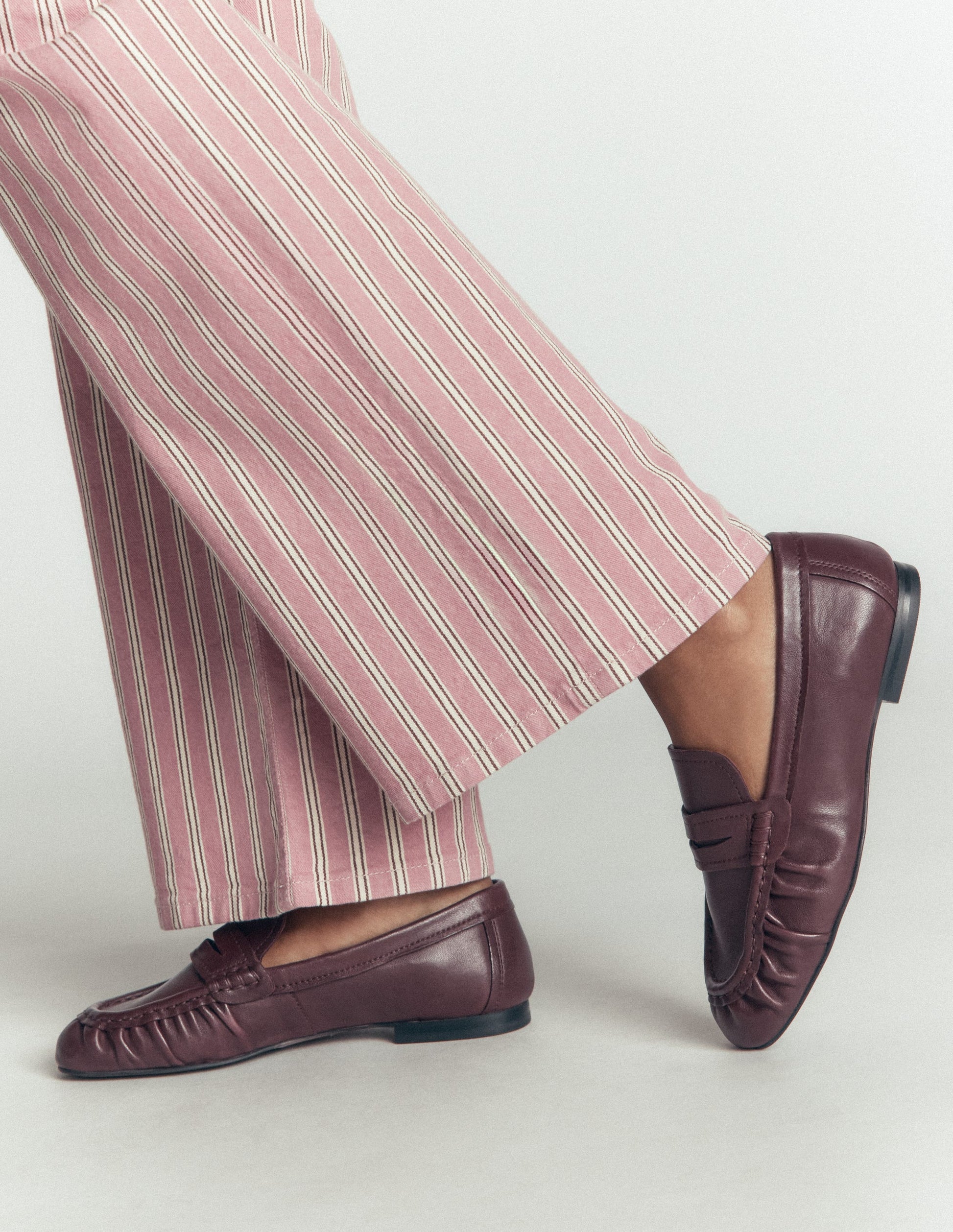 Superweiche, flexible Loafer-Oxblood-1