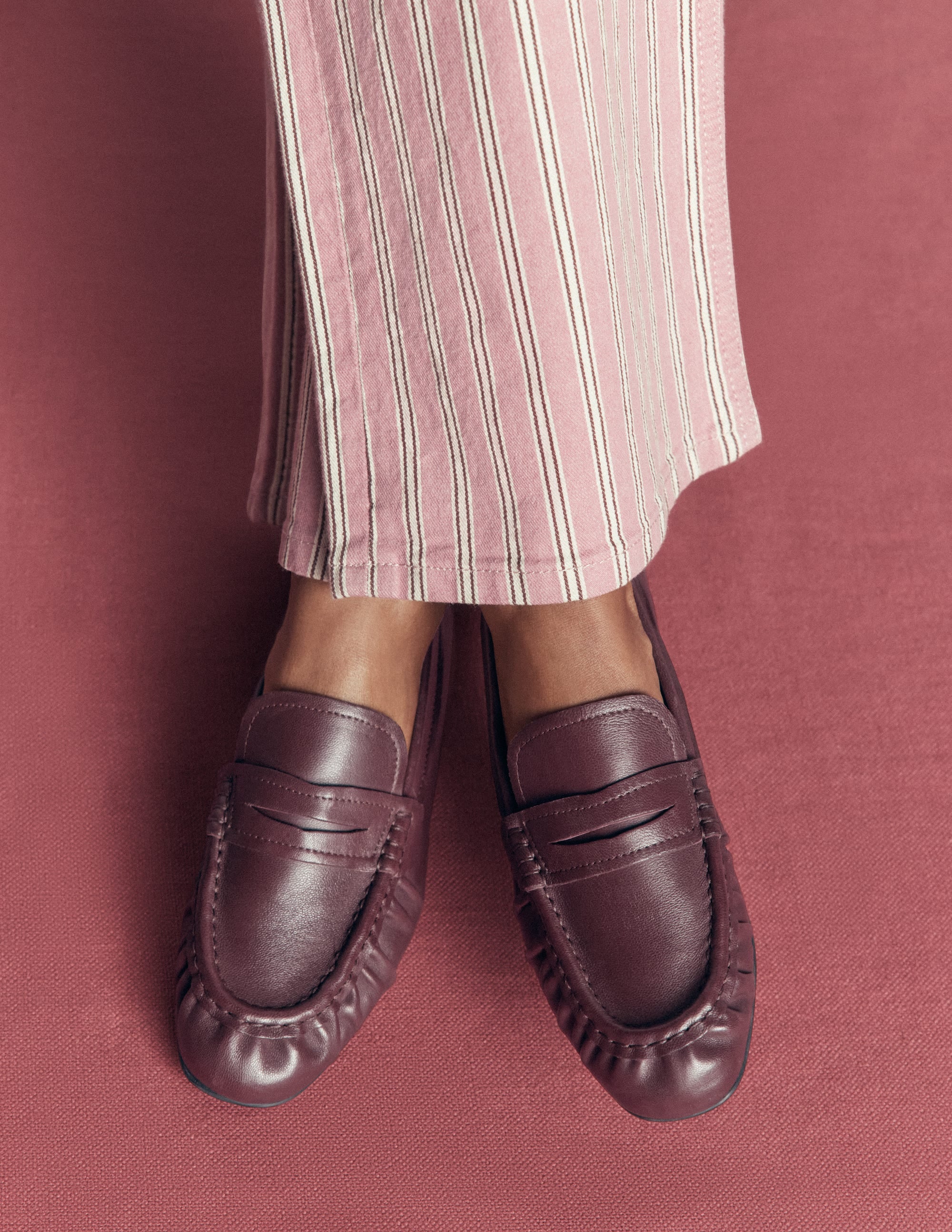 Superweiche, flexible Loafer-Oxblood - Image 2