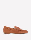 Superweiche, flexible Loafer-Hellbraun