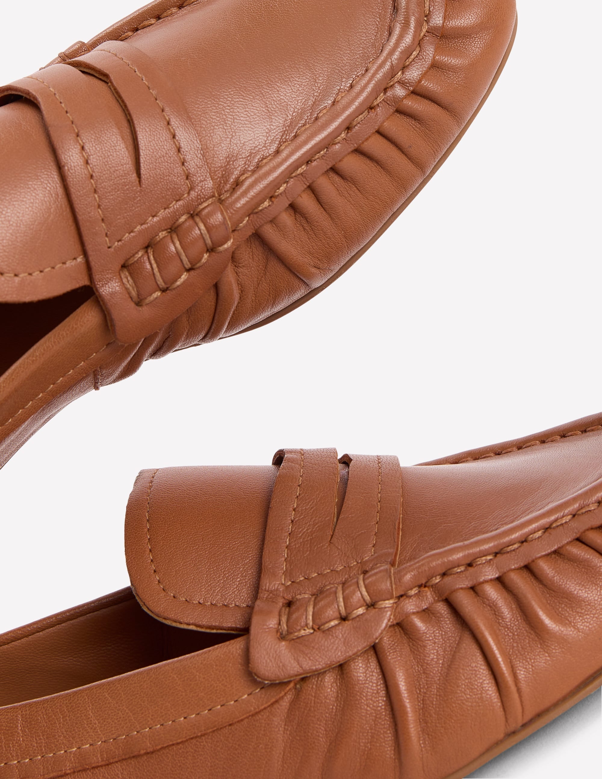 Superweiche, flexible Loafer-Hellbraun - Image 4