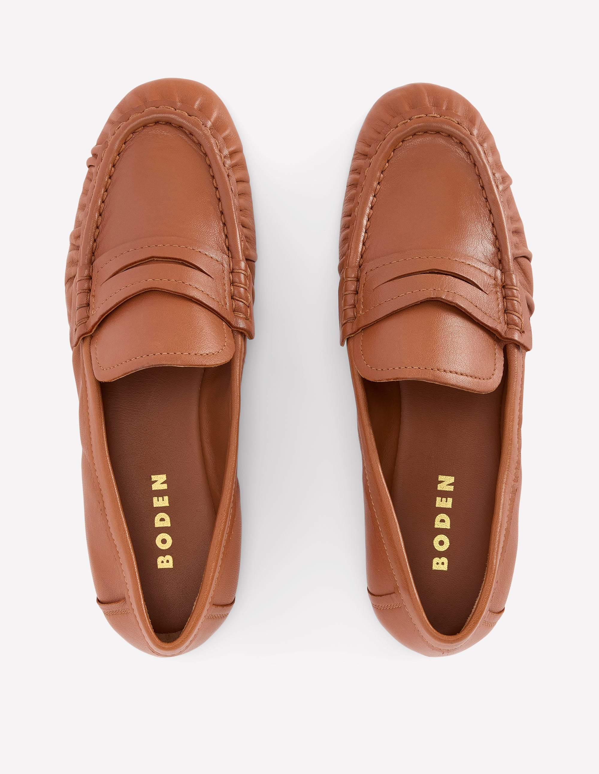 Superweiche, flexible Loafer-Hellbraun - Image 5