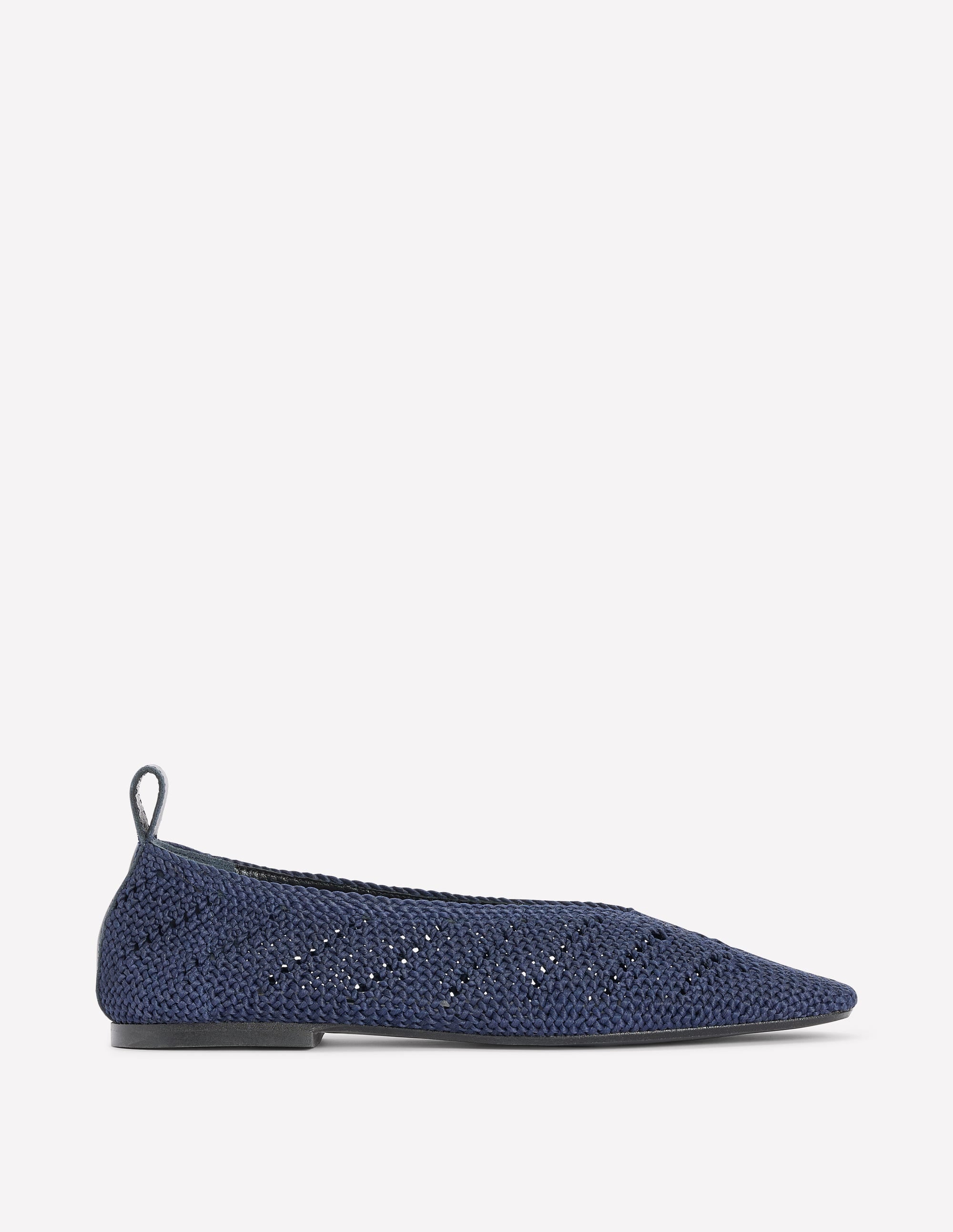 Strick-Ballerinas-Marineblau - Image 2