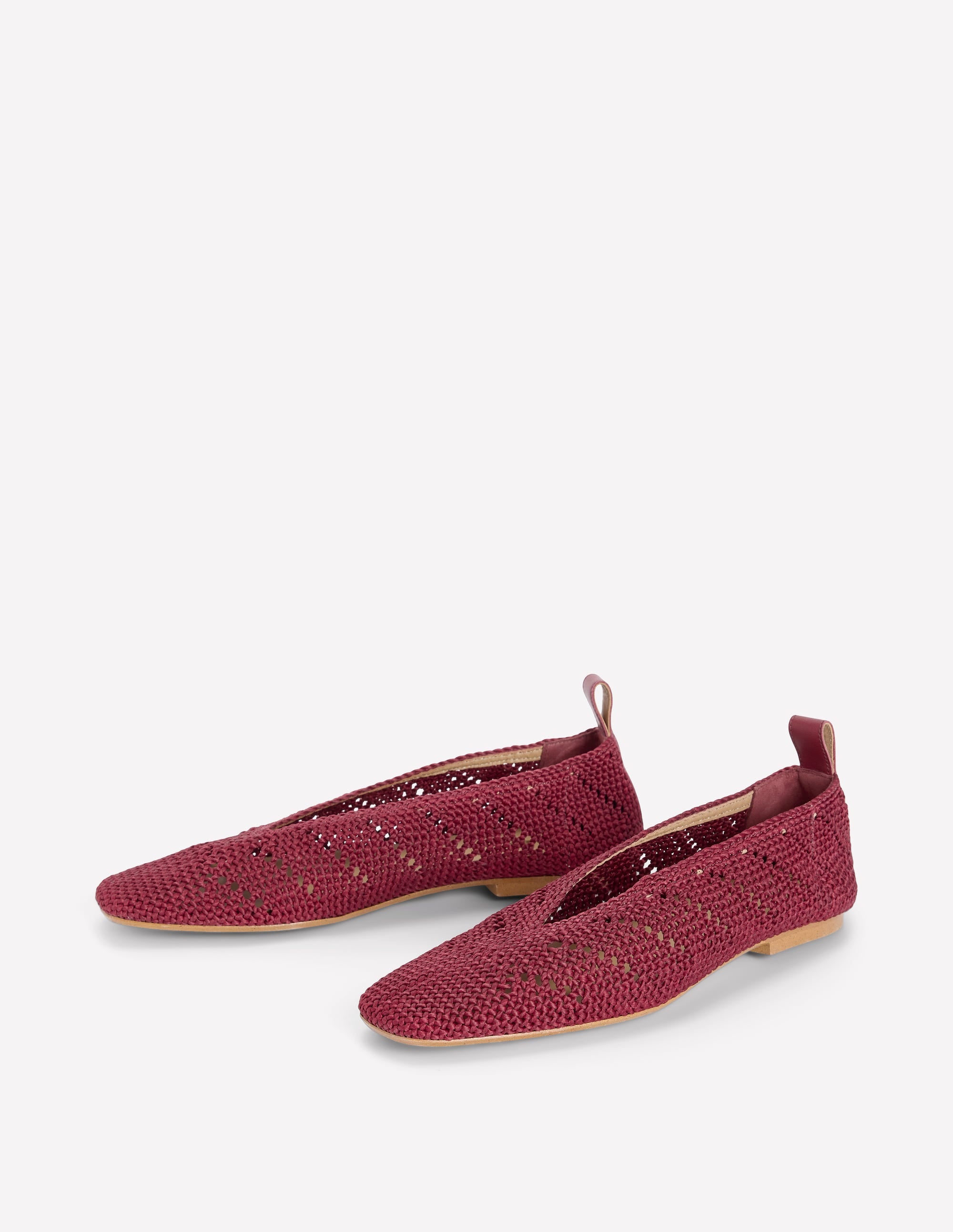 Strick-Ballerinas-Oxblood - Image 3