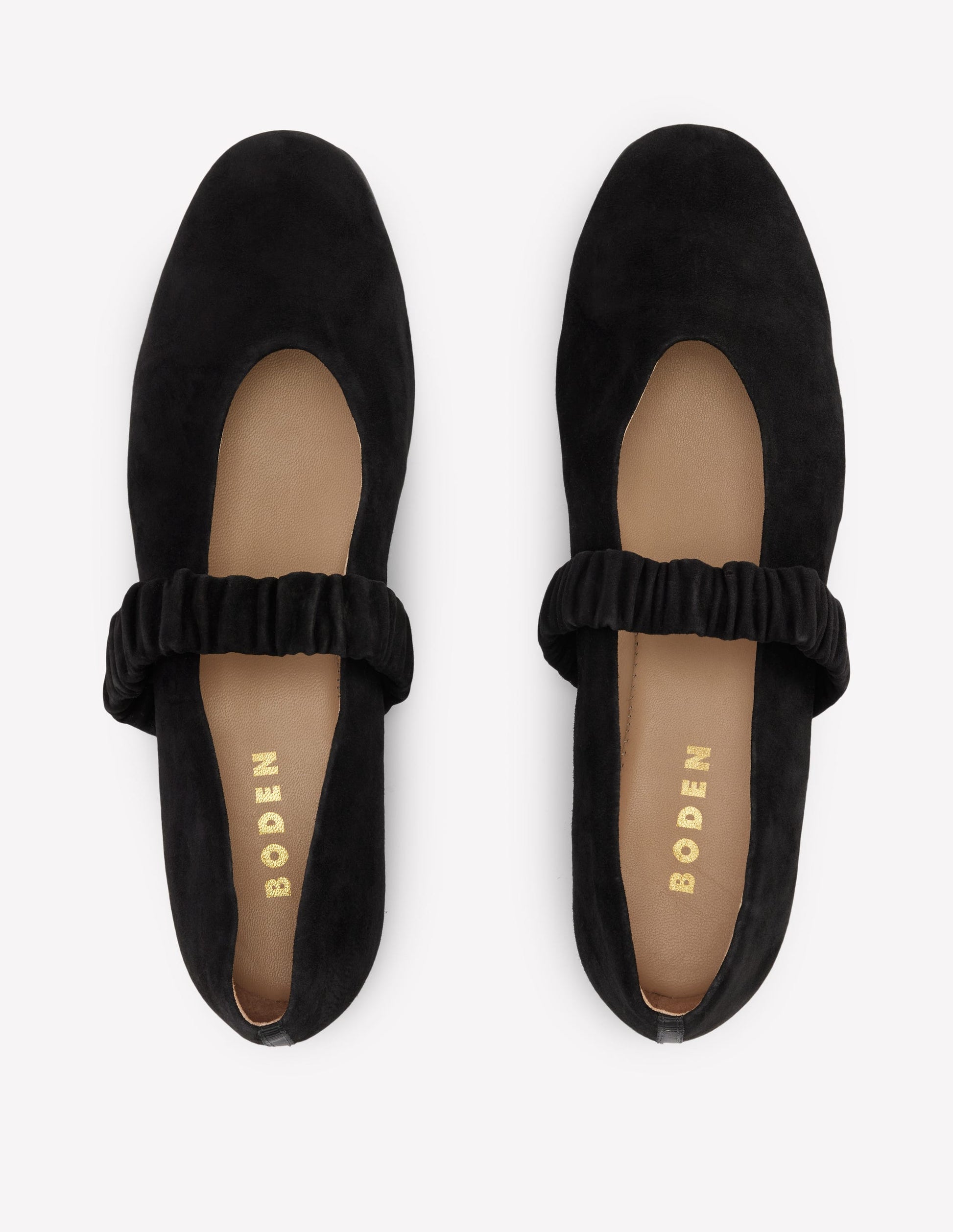 Camilla Ballerinas mit Rüschendetail-Schwarz-5