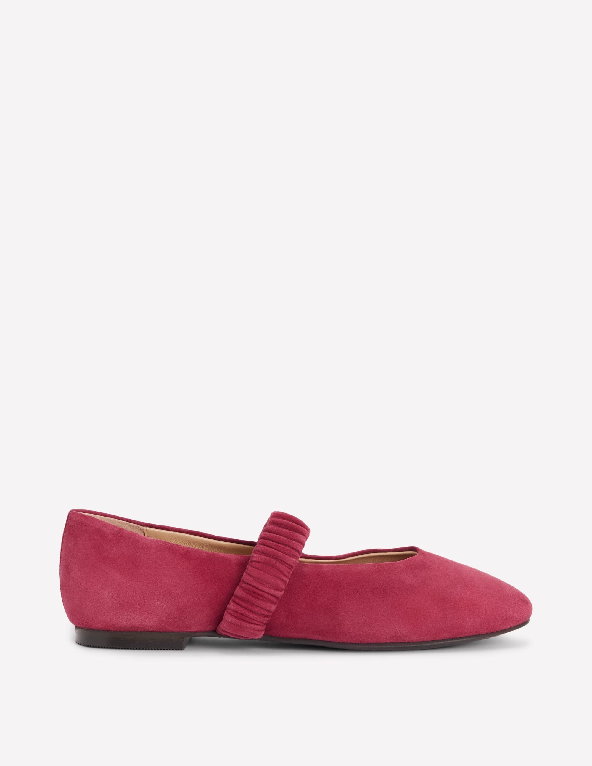 Camilla Ballerinas mit Rüschendetail-Weinrot - Image 1