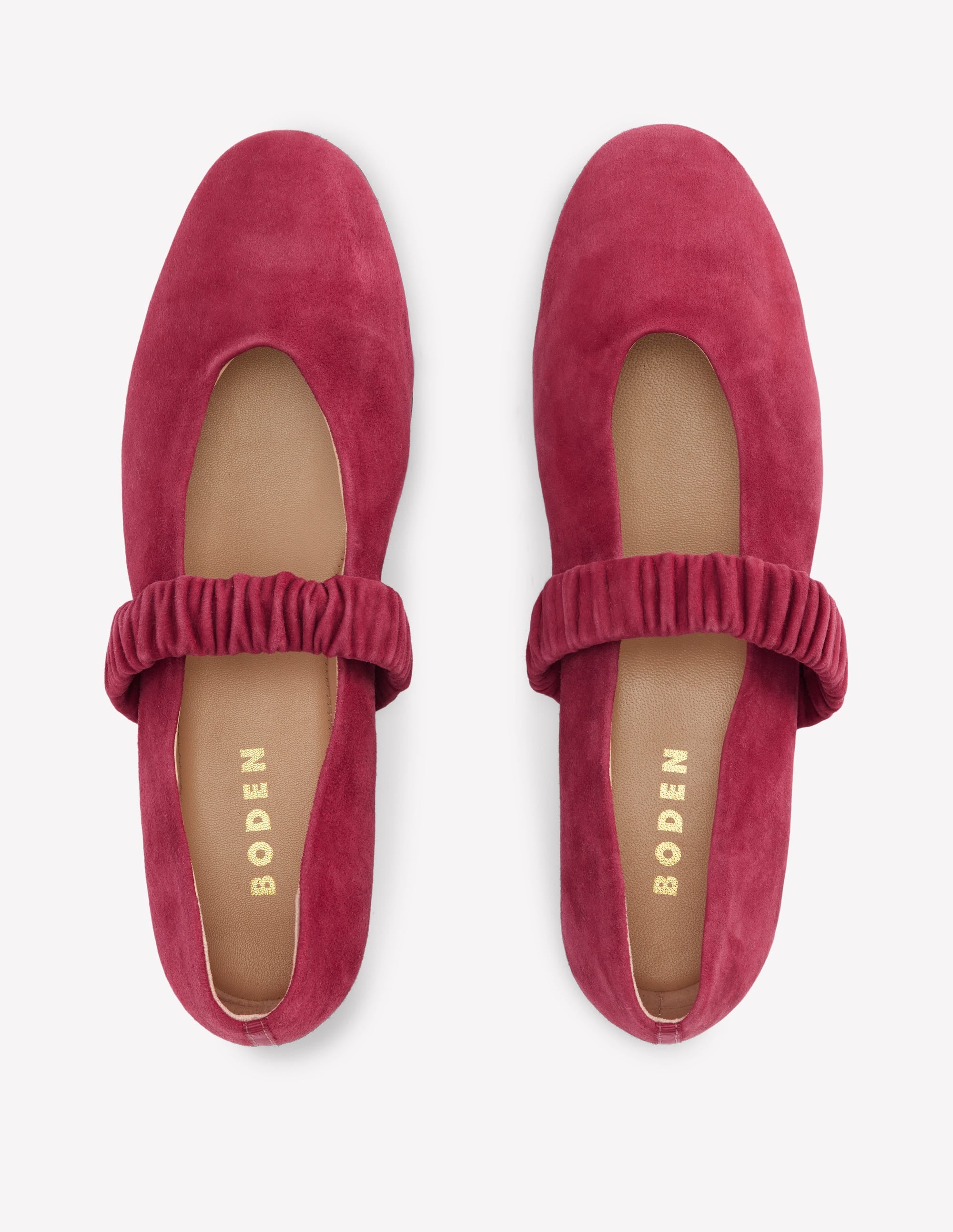 Camilla Ballerinas mit Rüschendetail-Weinrot - Image 5