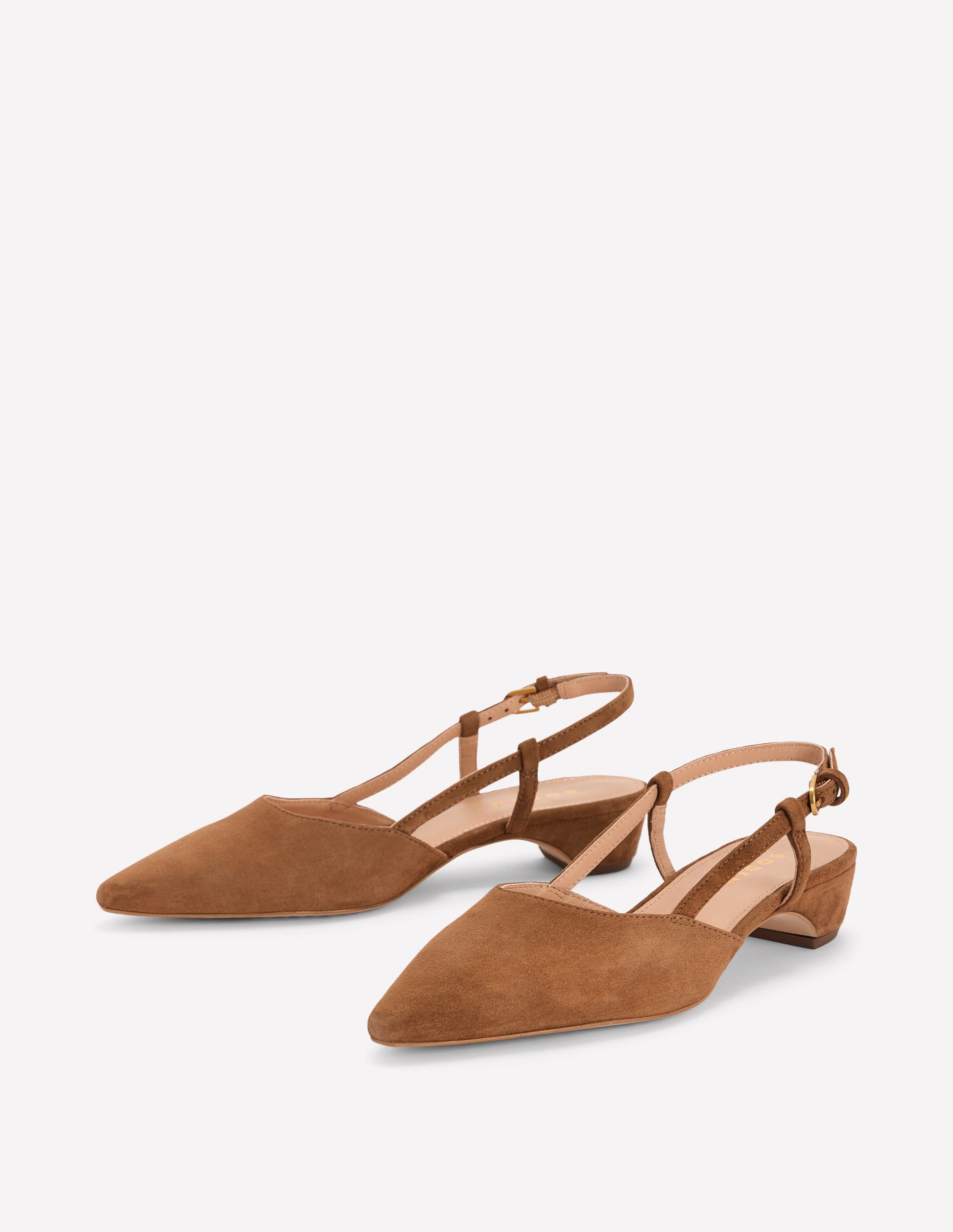 Mini Block Sling Backs-Raw Umber-3
