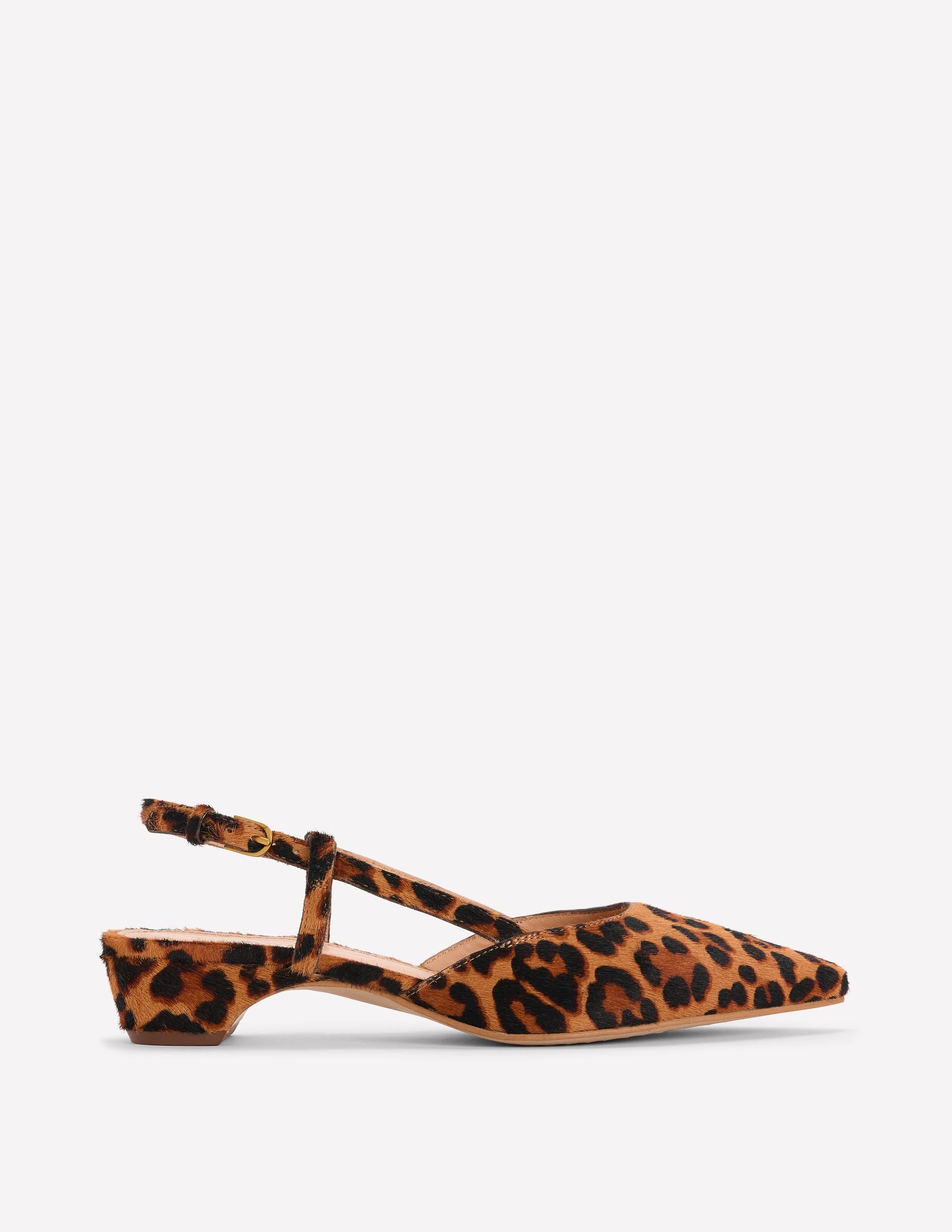 Mini Block Sling Backs-Classic Leopard - Image 3