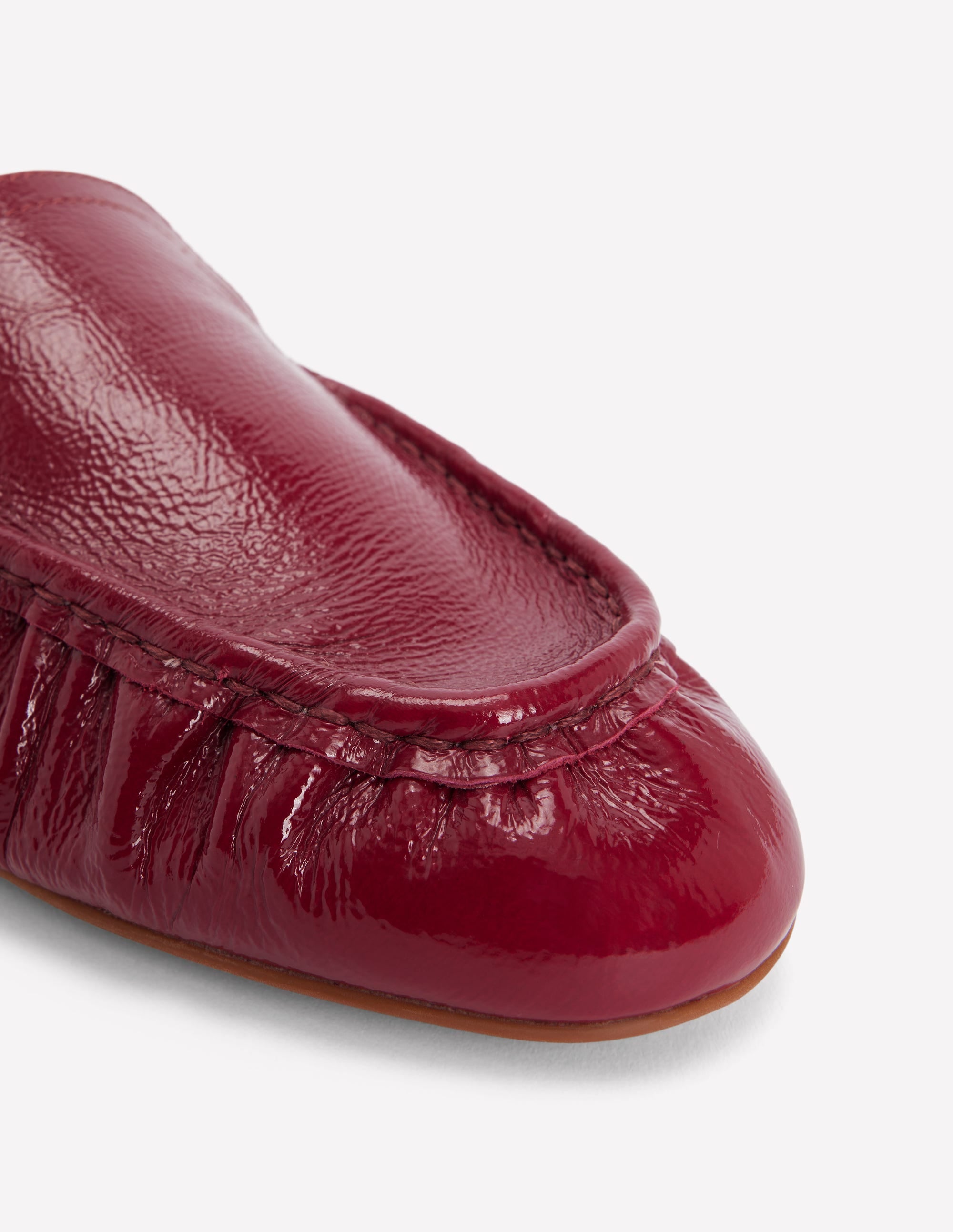 Dinah Flexible Loafer für jeden Tag-Weinrot Lack - Image 4