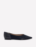 Chaussures plates Nigella à bout pointu-Bleu marine
