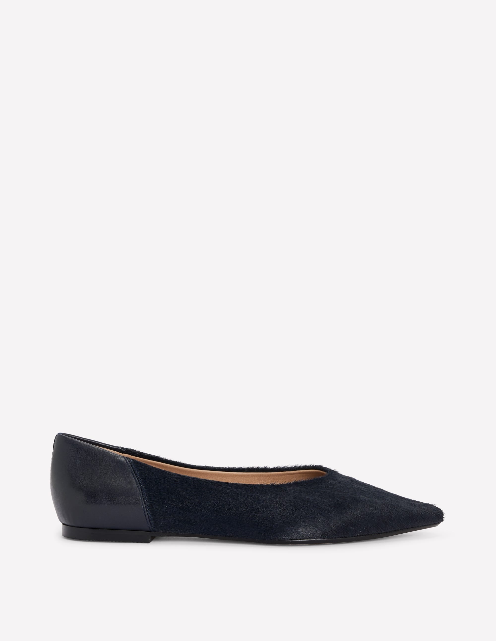 Chaussures plates Nigella à bout pointu-Bleu marine - Image 1