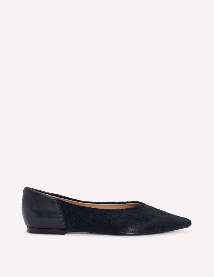 Nigella Flache Schuhe mit spitzer Zehenpartie-Marineblau