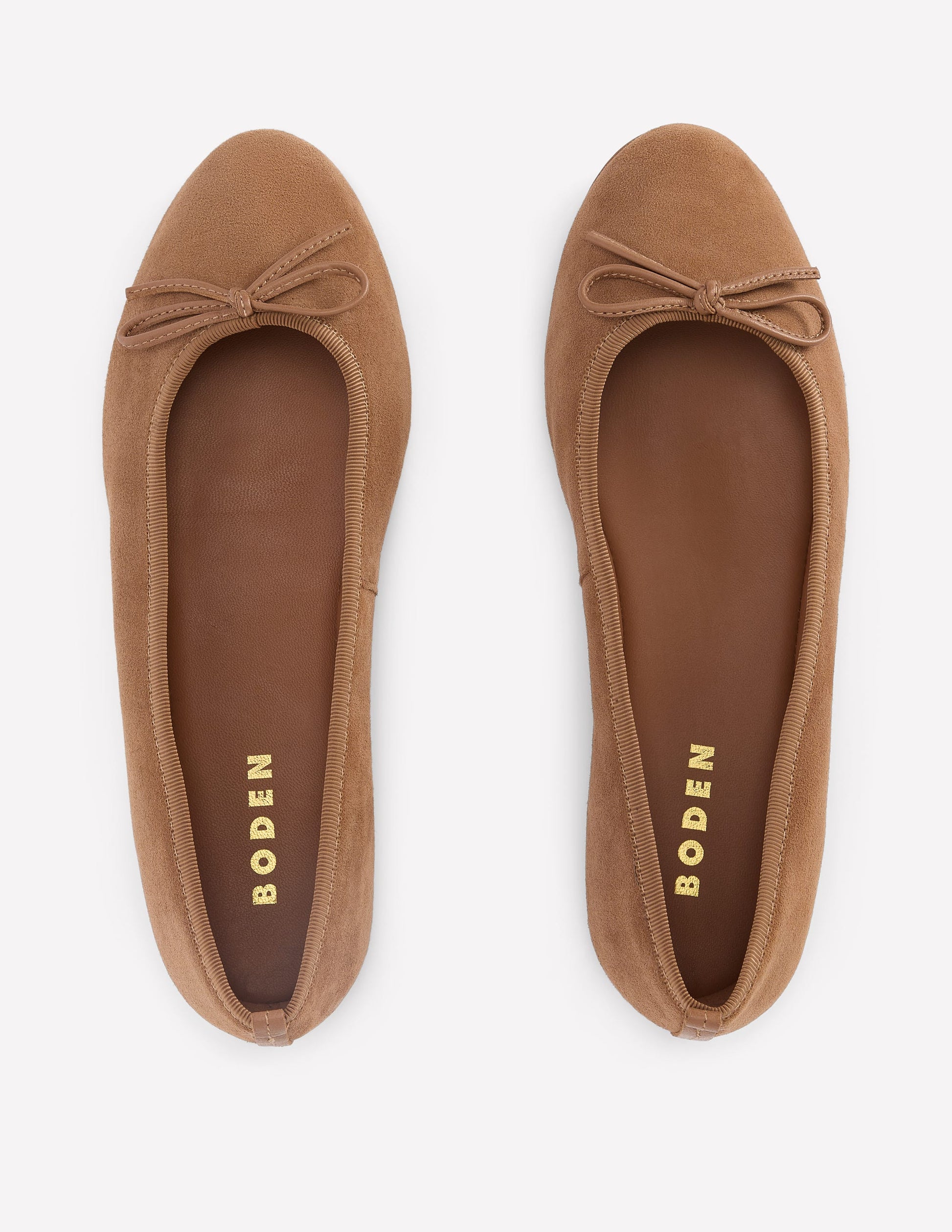 Patti Ballerinas mit runder Zehenpartie-Ingwer-5