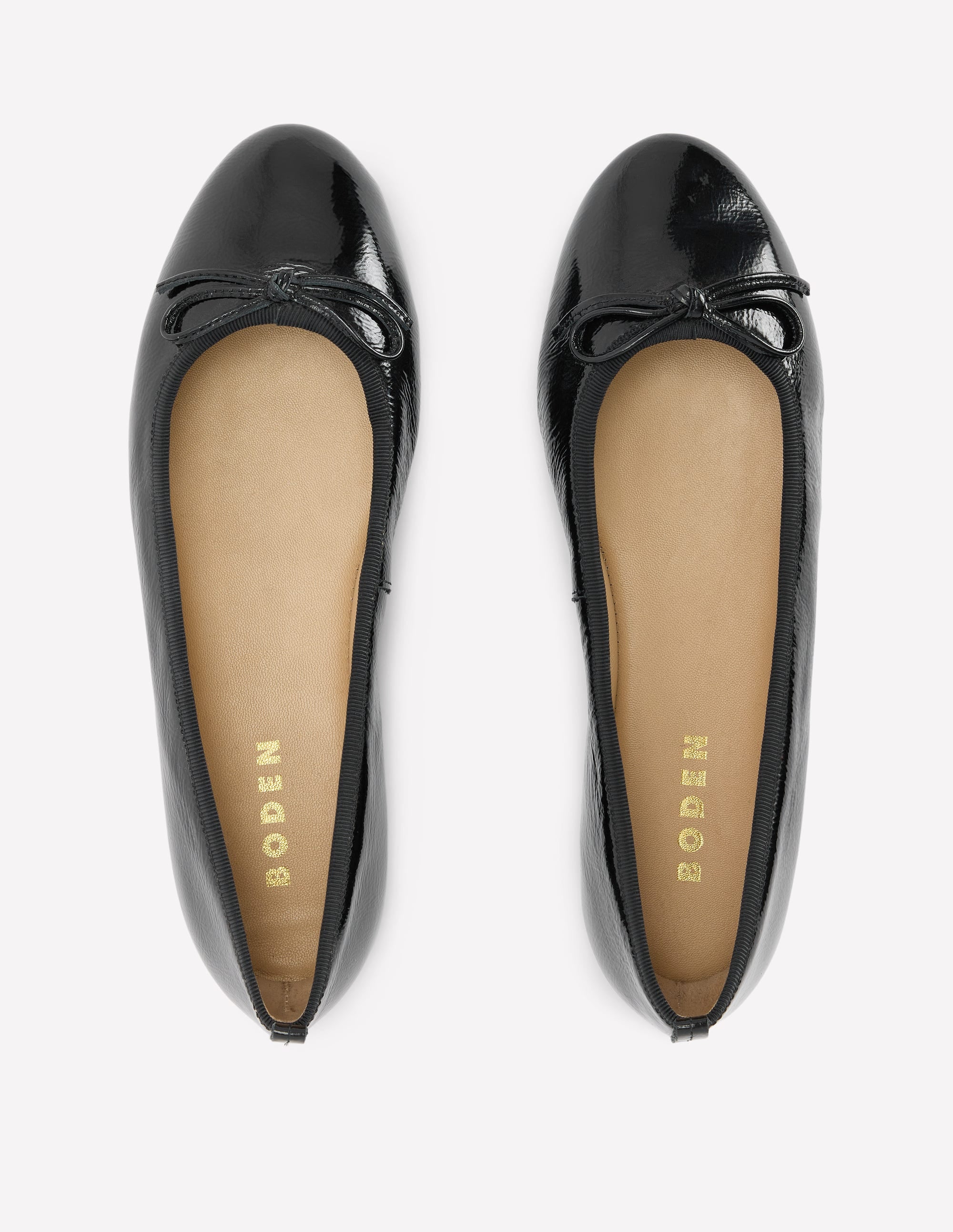 Ballerines Patti à bout rond-Noir - Image 5
